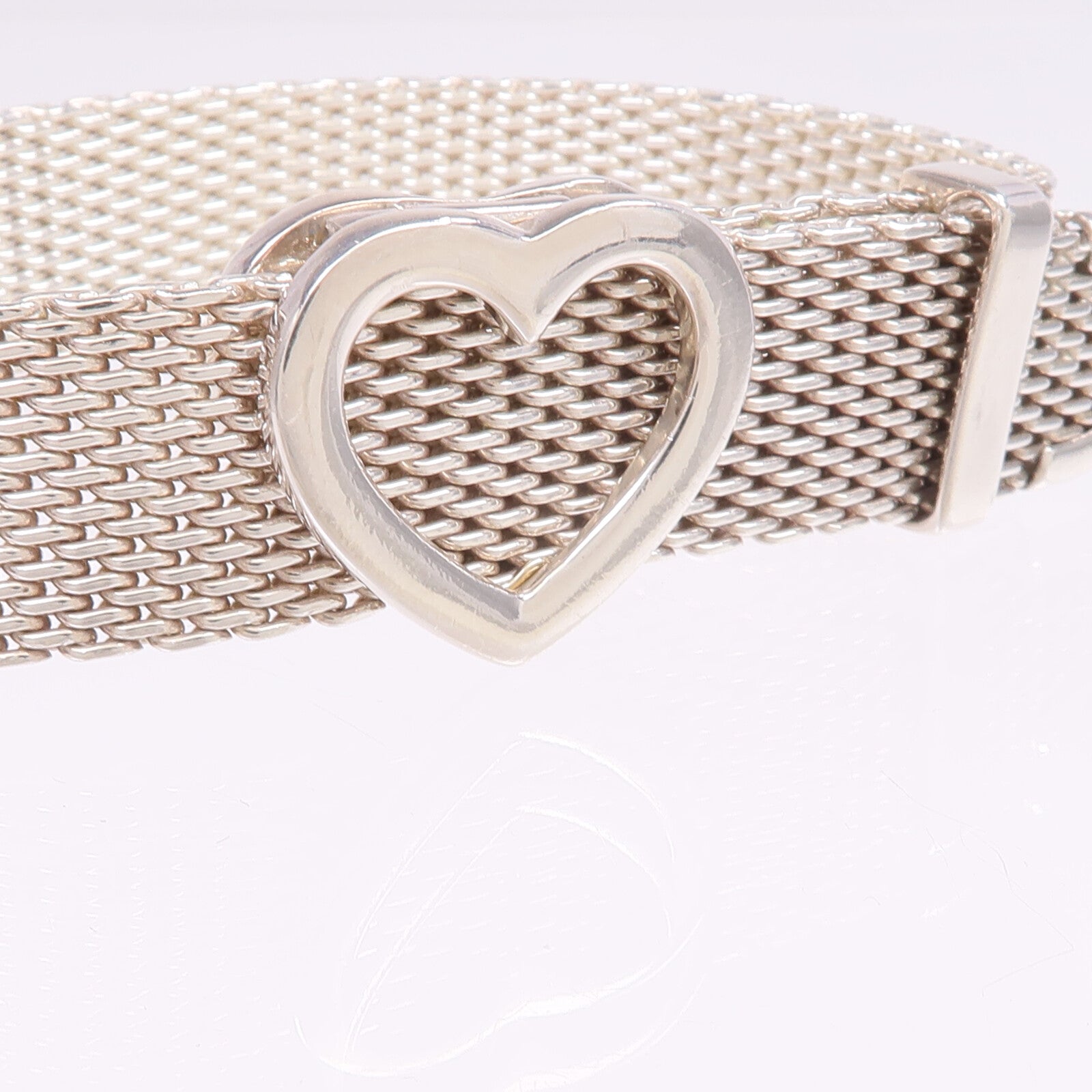 TIFFANY＆CO 925純銀Hearbuckle Mesh Bracelet手鐲