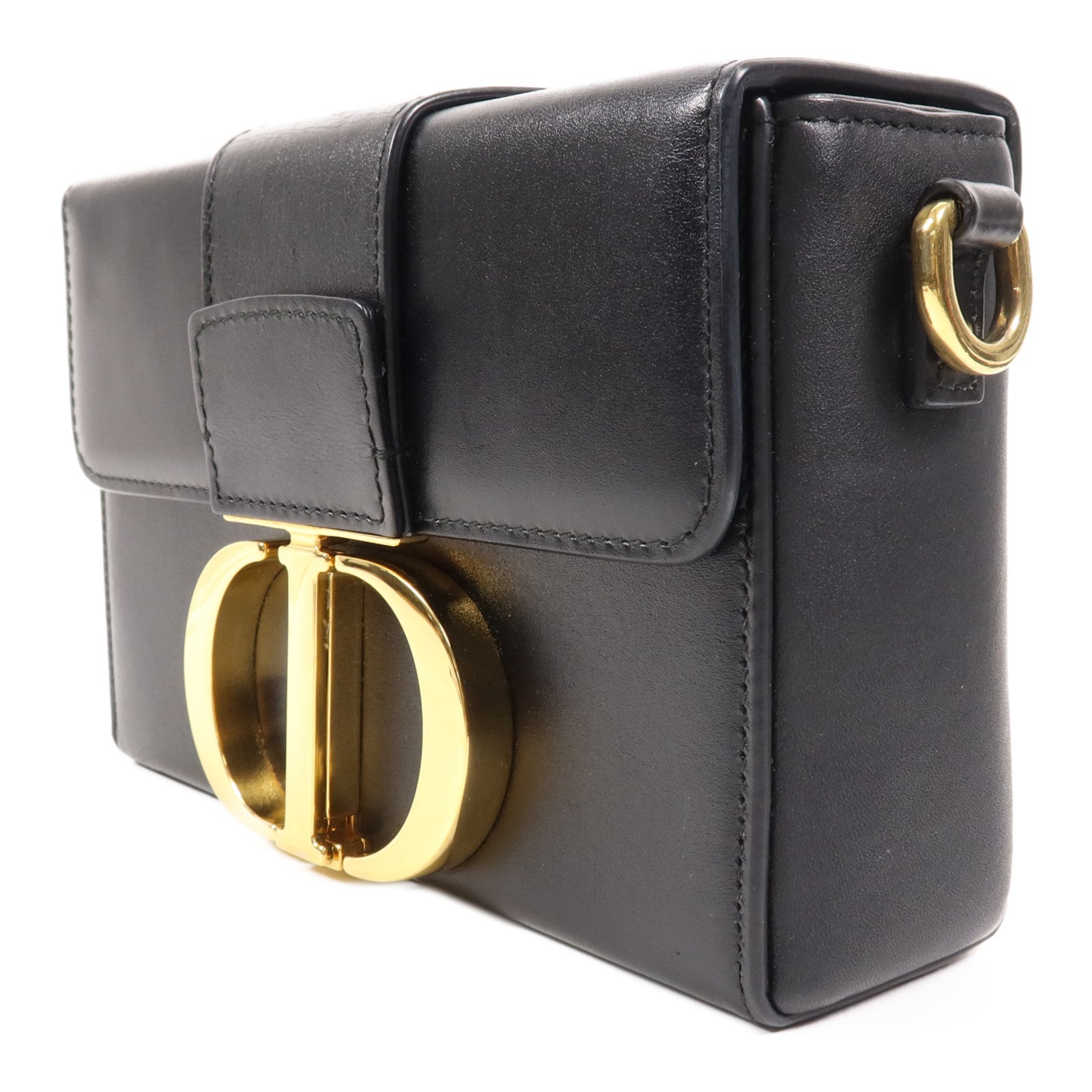 Dior 牛皮皮革30 Montaigne金扣肩背袋