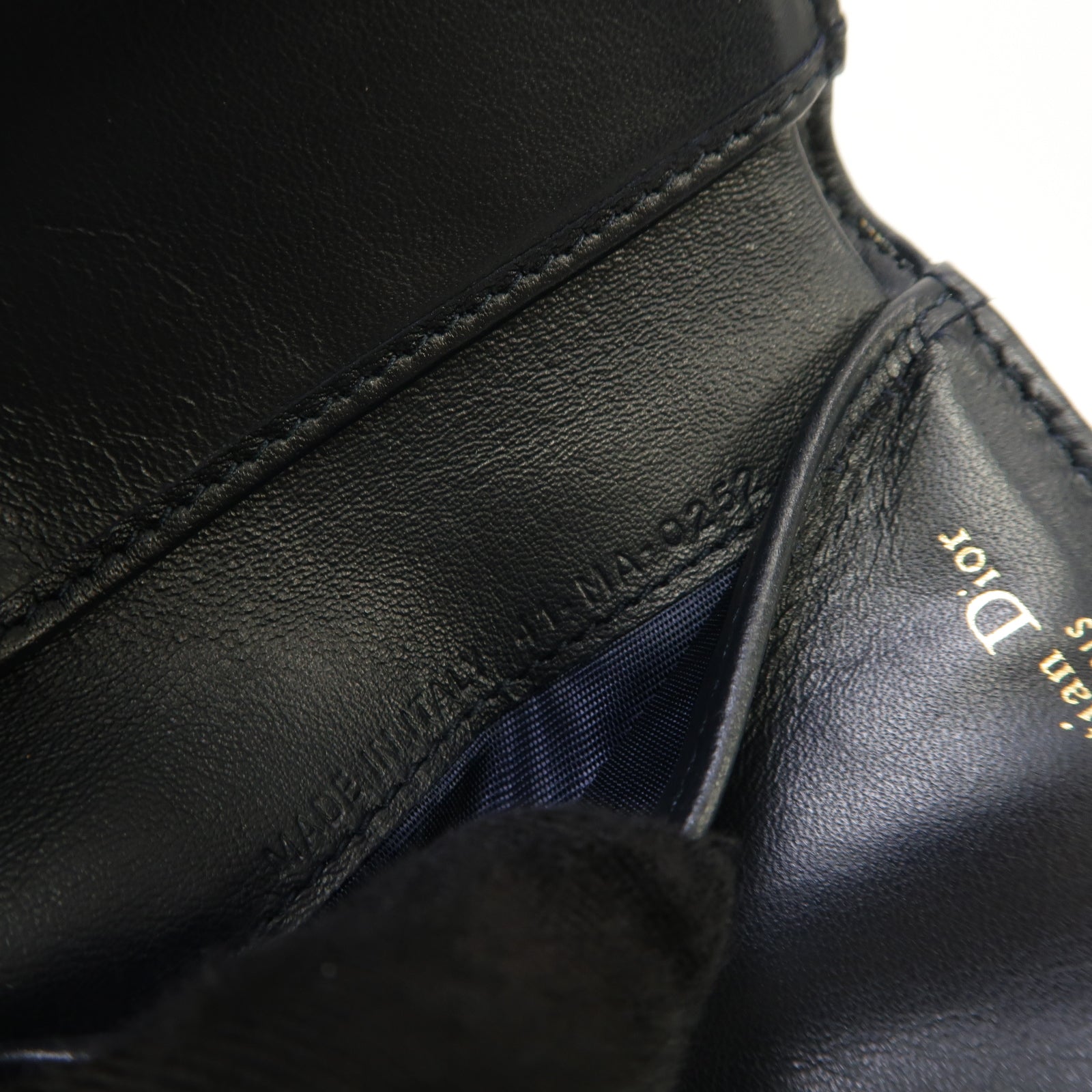 Dior 【激減優惠】帆布Saddle Lotus Wallet金扣錢包藍色