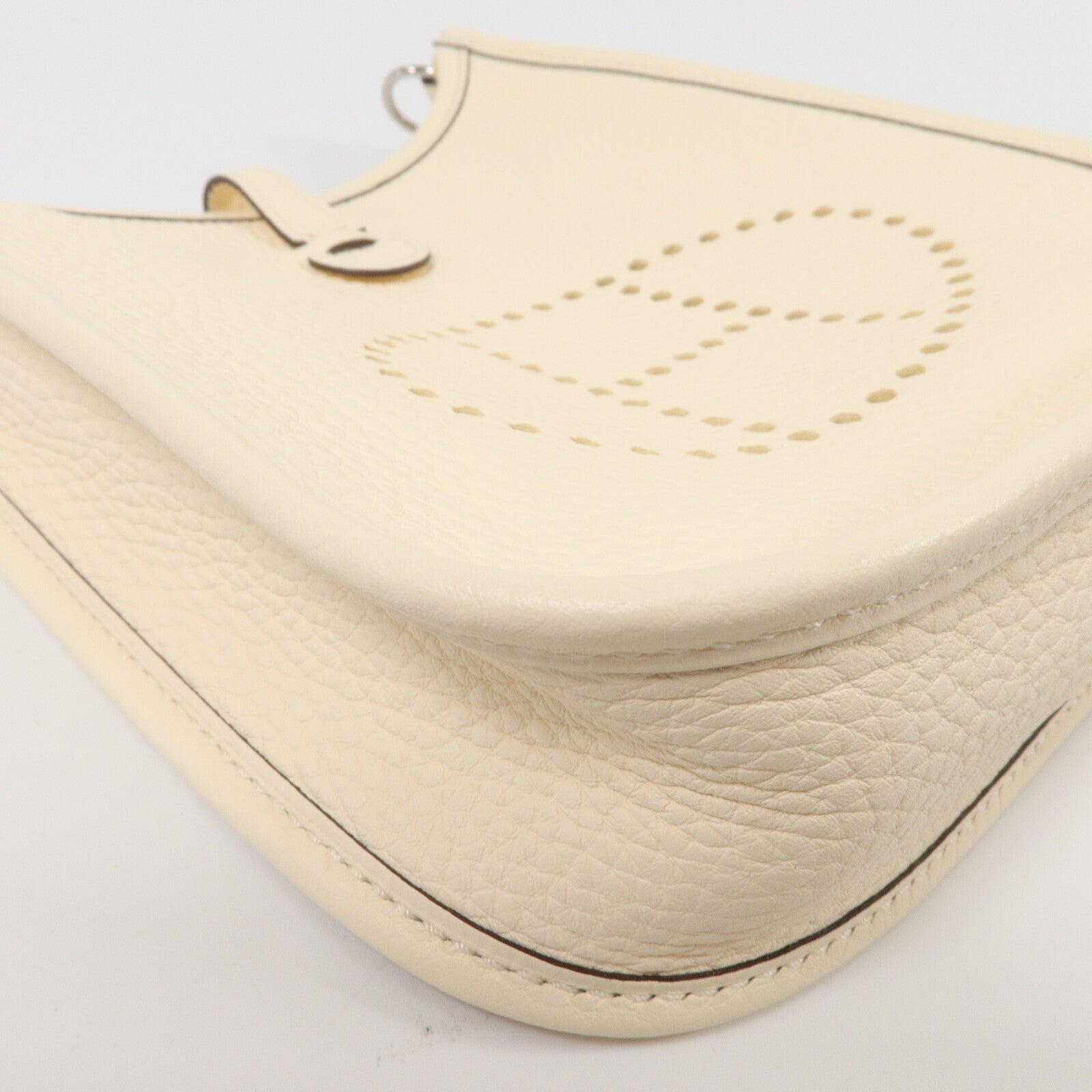 HERMES Clemence皮革Evelyne TPM肩背袋Craie
