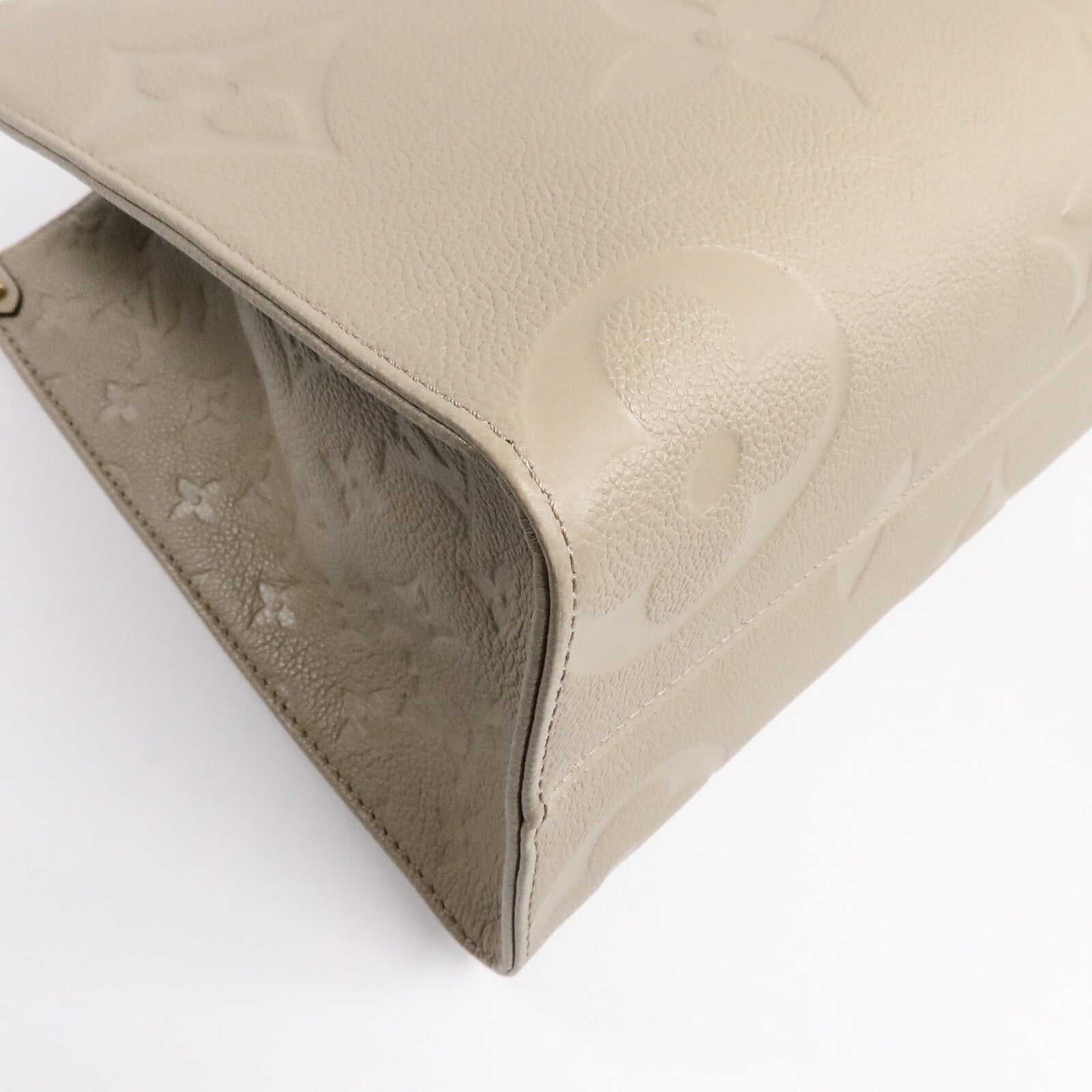 LOUIS VUITTON Monogram Empreinte On The Go MM金扣手挽肩背兩用袋