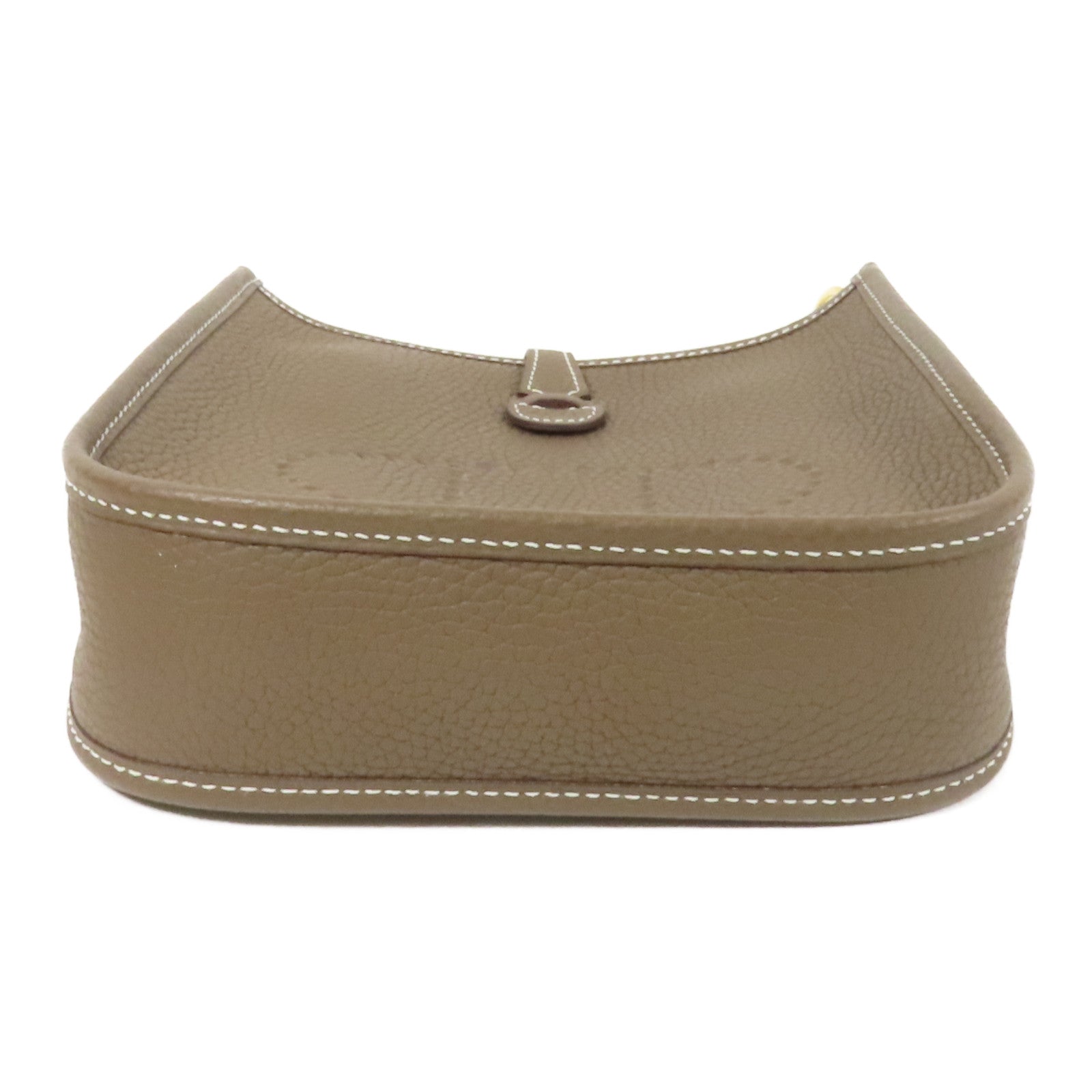 HERMES Clemence皮革Evelyne TPM金扣肩背袋Etoupe