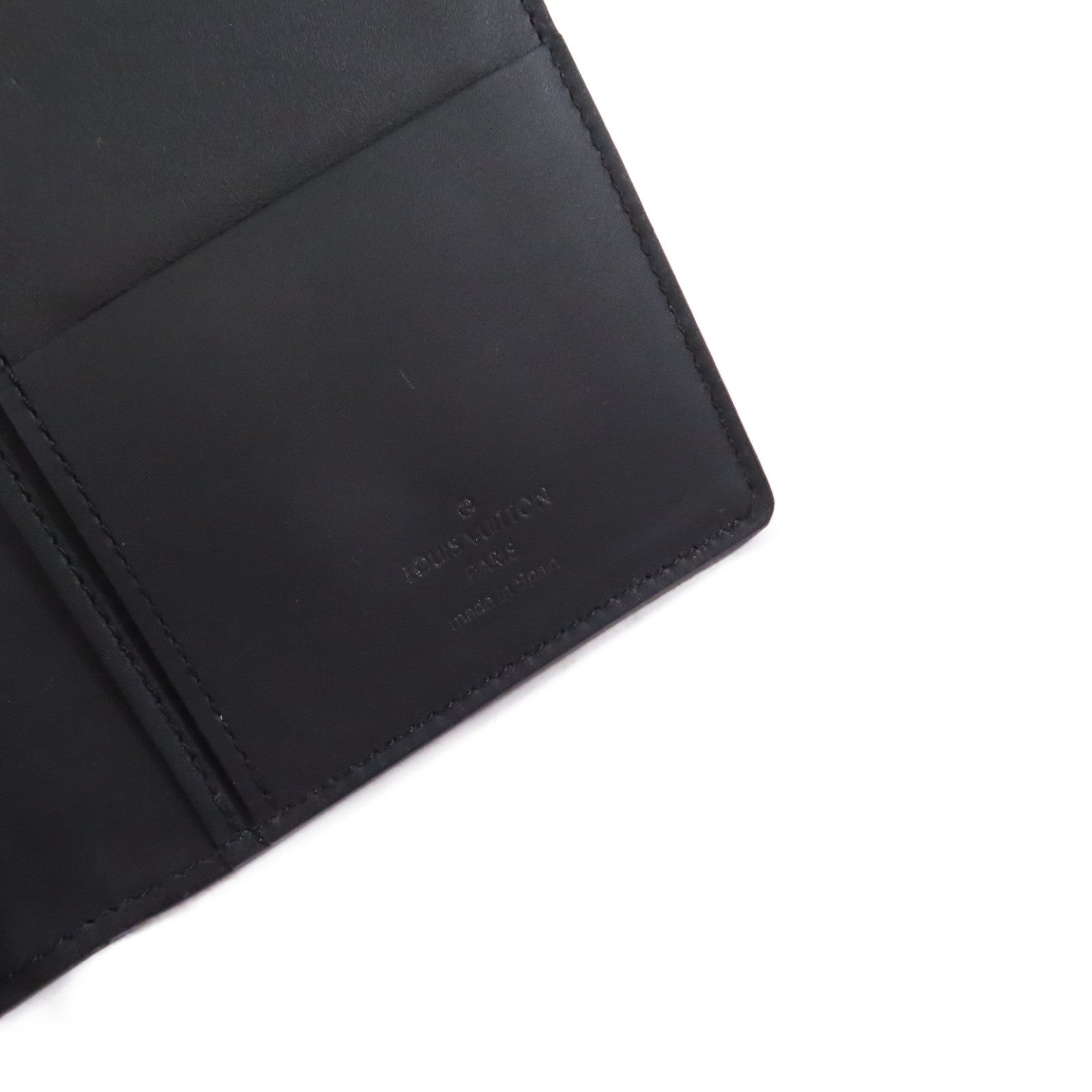 LOUIS VUITTON Monogram Shadow Brazza Wallet長錢包黑色