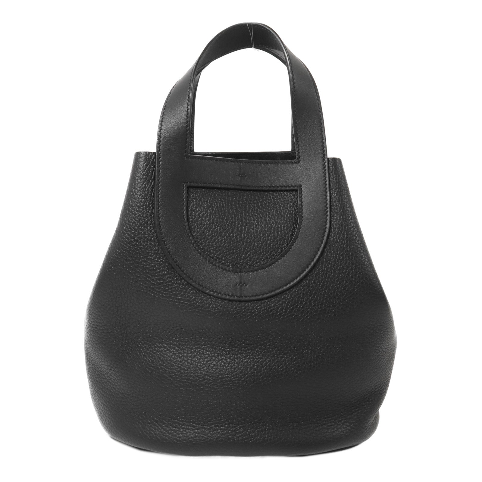 HERMES Clemence皮革In The Loop 23手挽袋Noir
