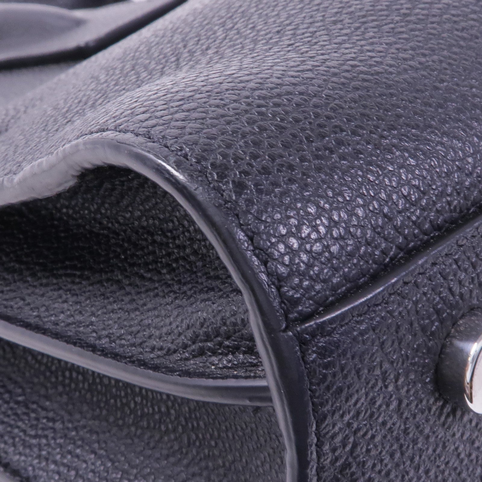 YVES SAINT LAURENT 牛皮皮革Sac De Jour銀扣手挽肩背兩用袋