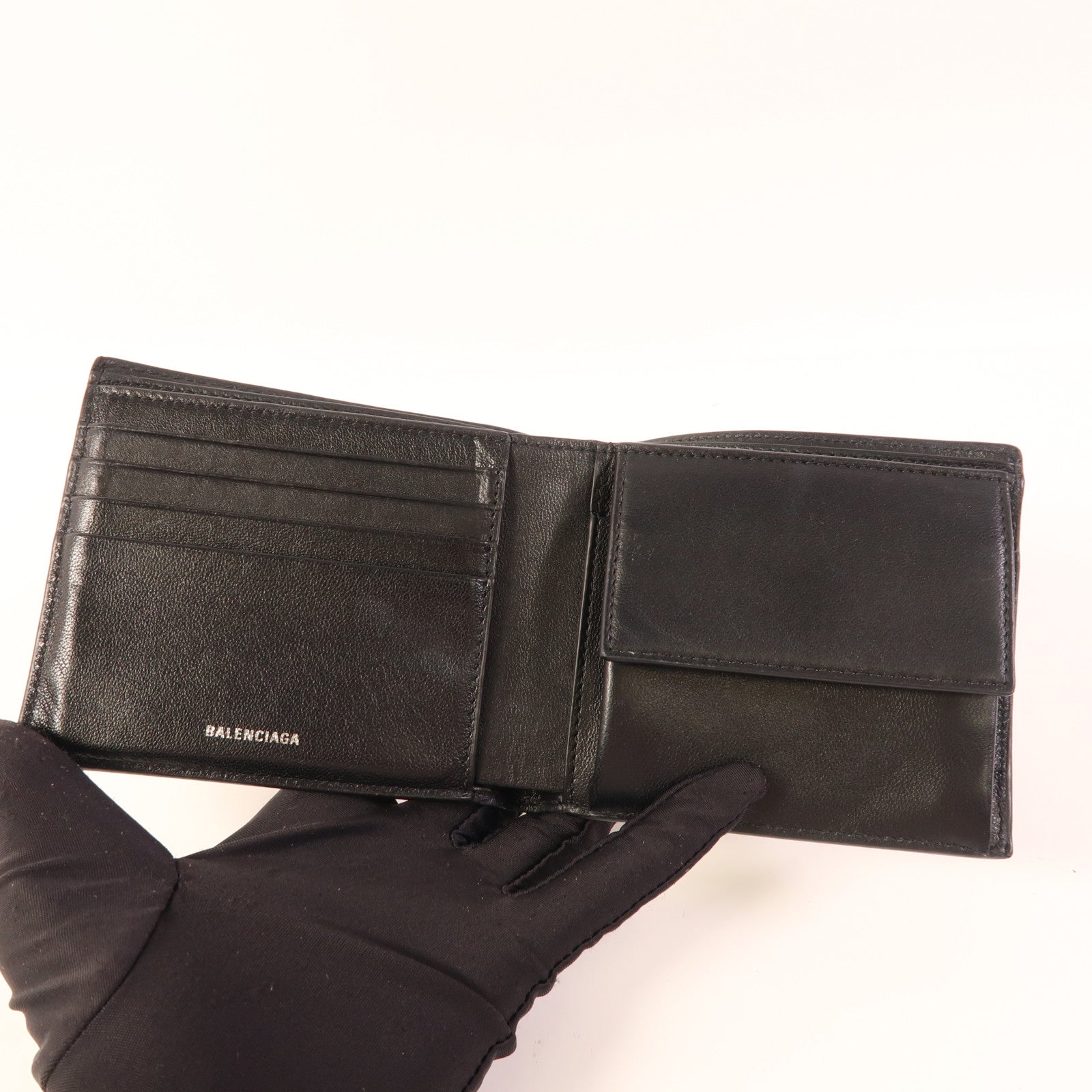 BALENCIAGA 牛皮皮革Le Cagole Bifold Wallet錢包