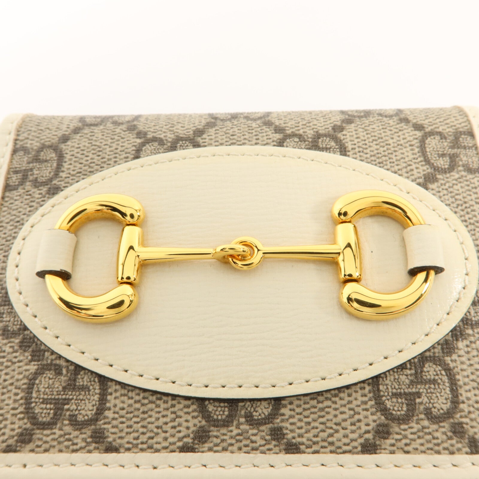 GUCCI 塗層帆布Horsebit 1955 Bifold Wallet錢包