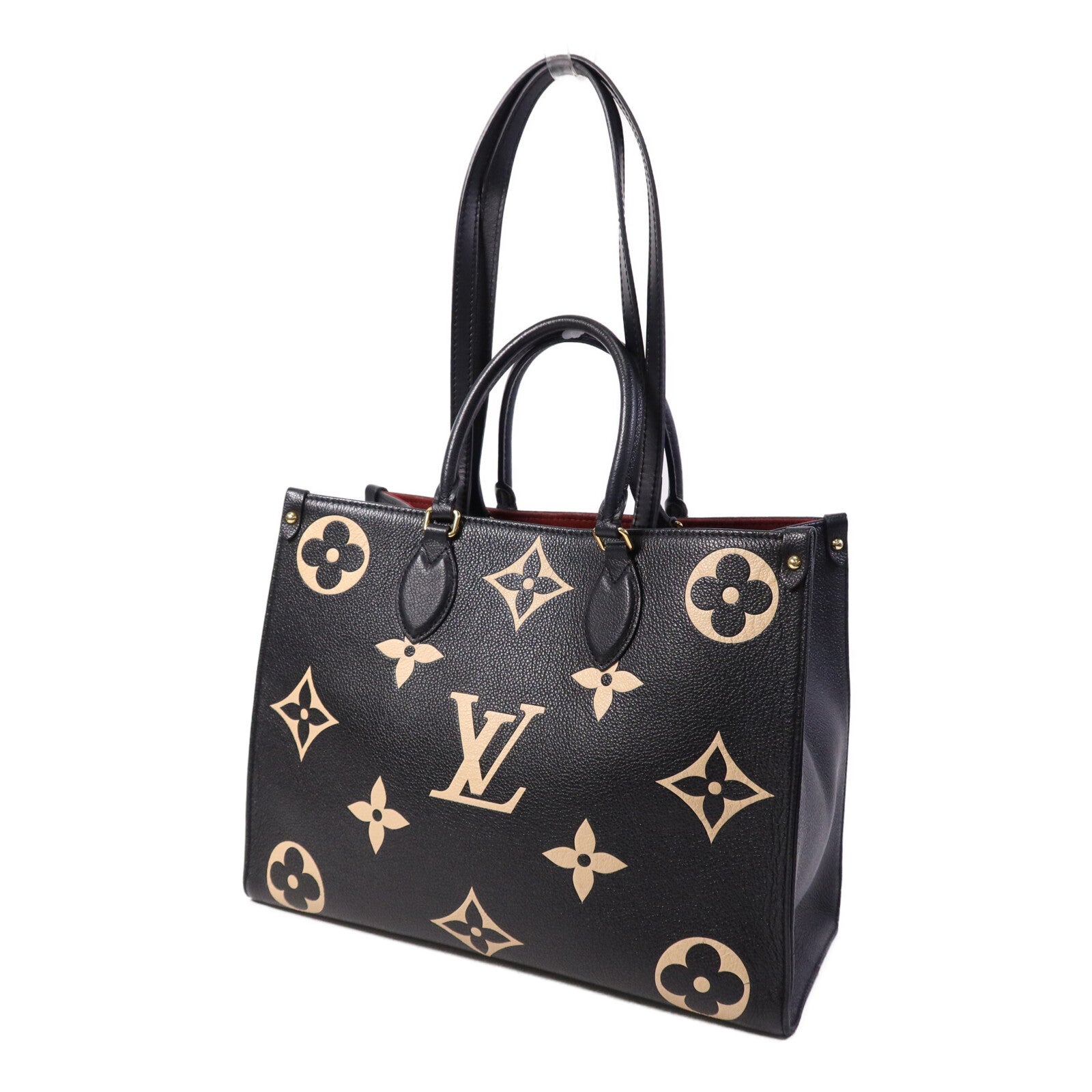 LOUIS VUITTON Monogram Empreinte On The GO金扣手挽肩背兩用袋