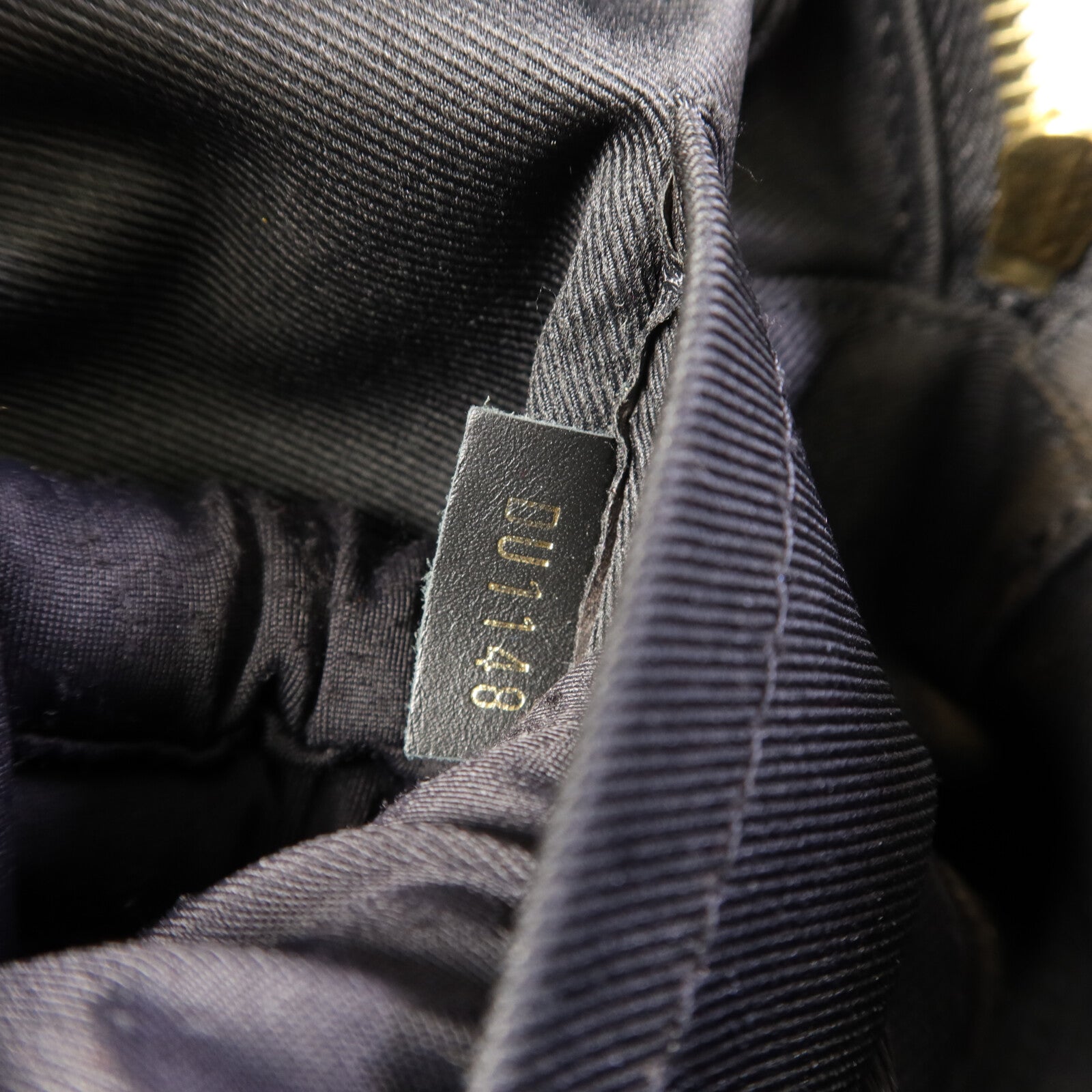 LOUIS VUITTON Monogram Saintonge金扣手挽袋棕色