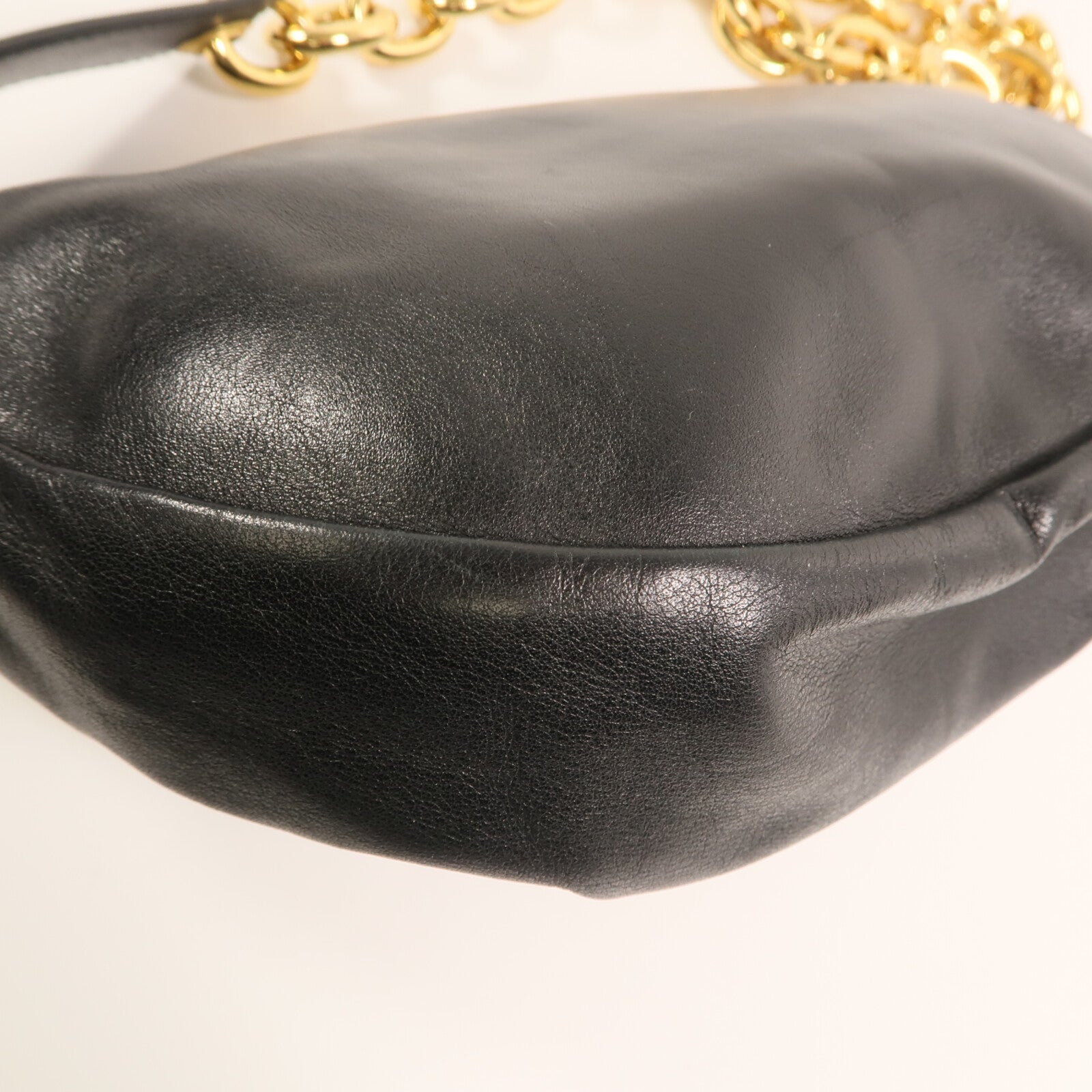 BOTTEGA VENETA 羊皮皮革Belt Chain Shoulder金扣鏈帶肩背袋