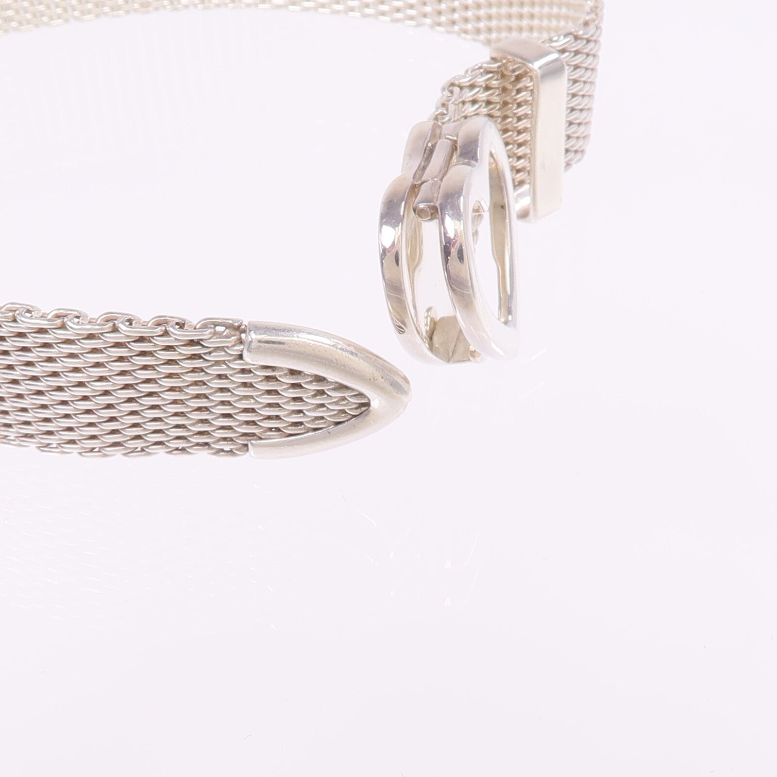 TIFFANY＆CO 925純銀Hearbuckle Mesh Bracelet手鐲