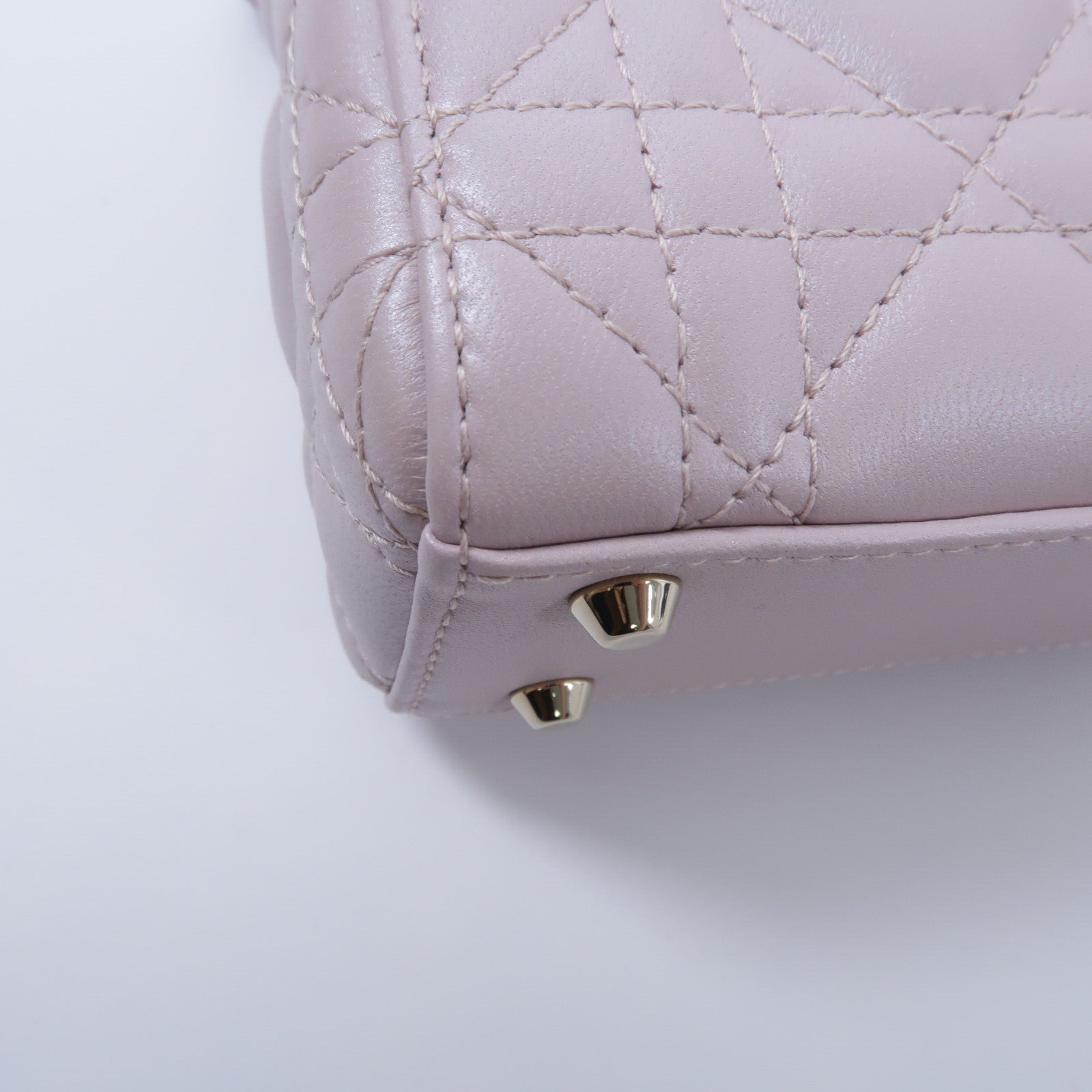 Dior 羊皮皮革Lady Dior Mini手挽肩背兩用袋