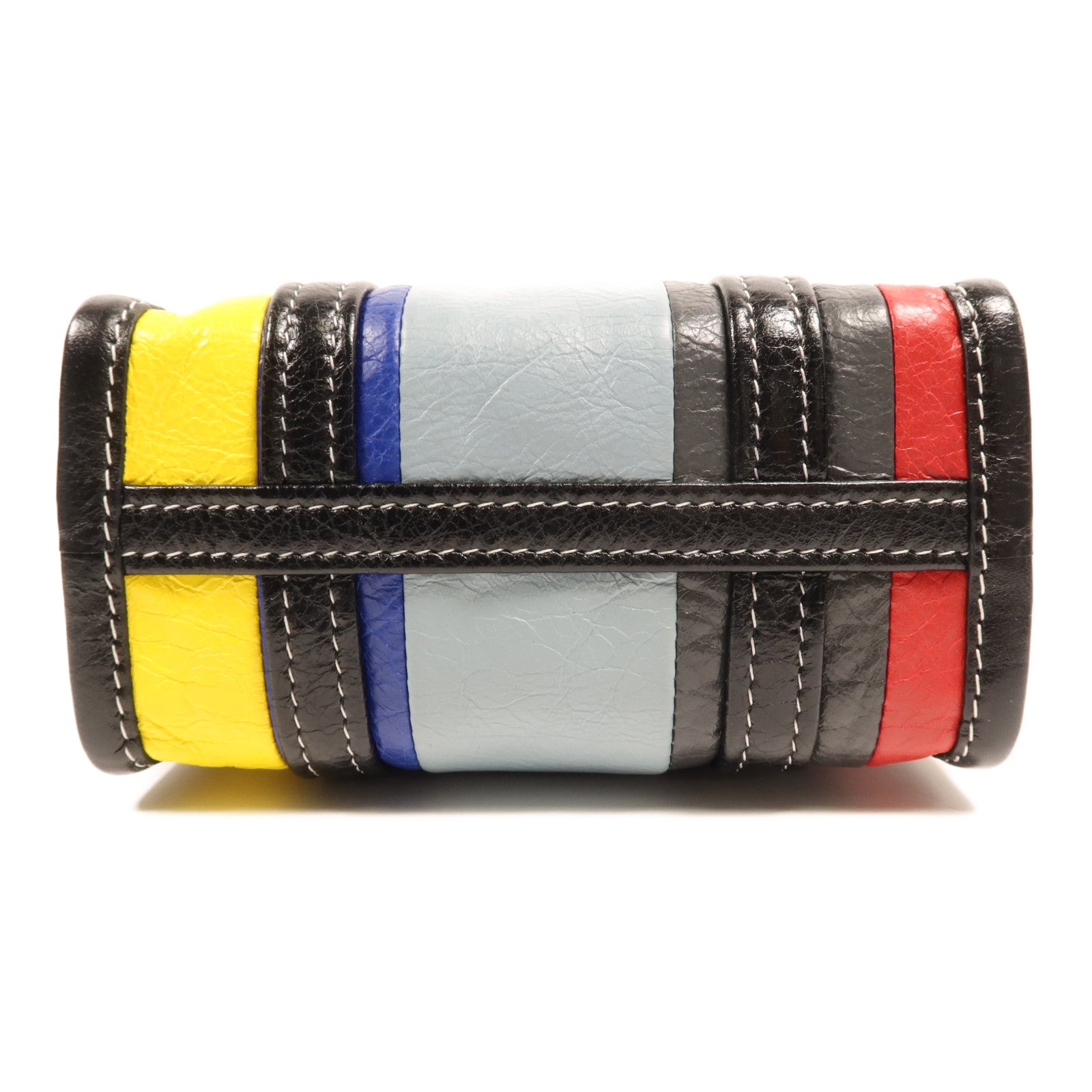 BALENCIAGA 牛皮皮革Shopper XXS銀扣手挽肩背兩用袋