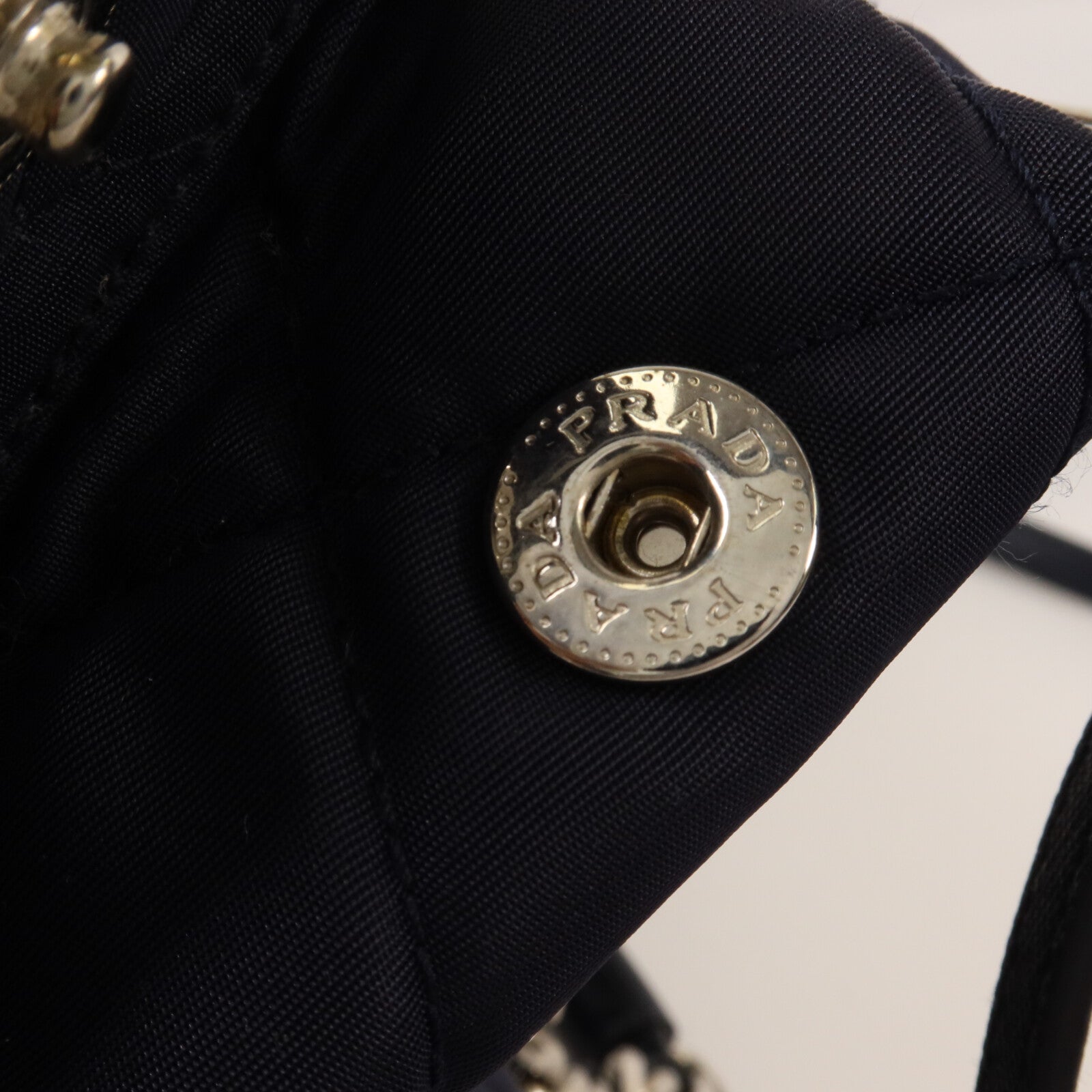 PRADA 尼龍Quilted Chain Shoulder鏈帶手挽肩背兩用袋