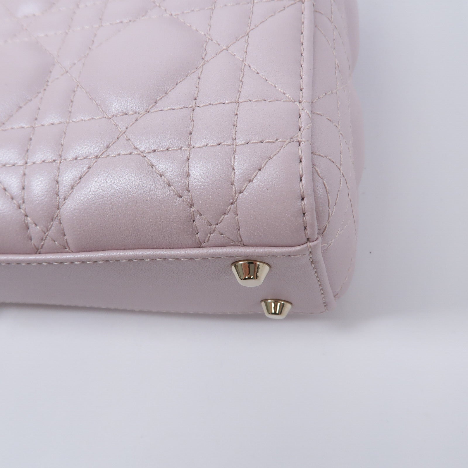 Dior 羊皮皮革Lady Dior Mini手挽肩背兩用袋