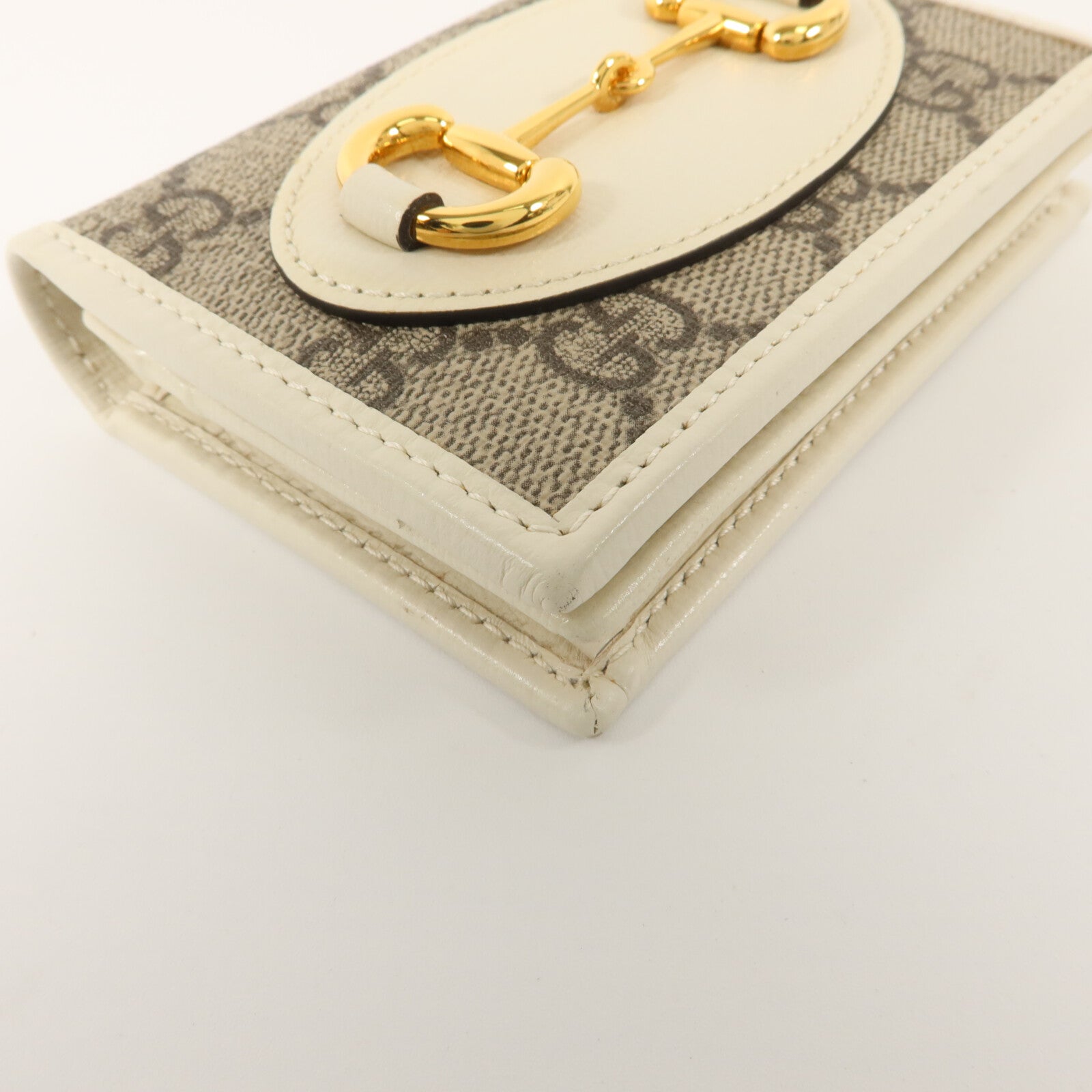 GUCCI 塗層帆布Horsebit 1955 Bifold Wallet錢包