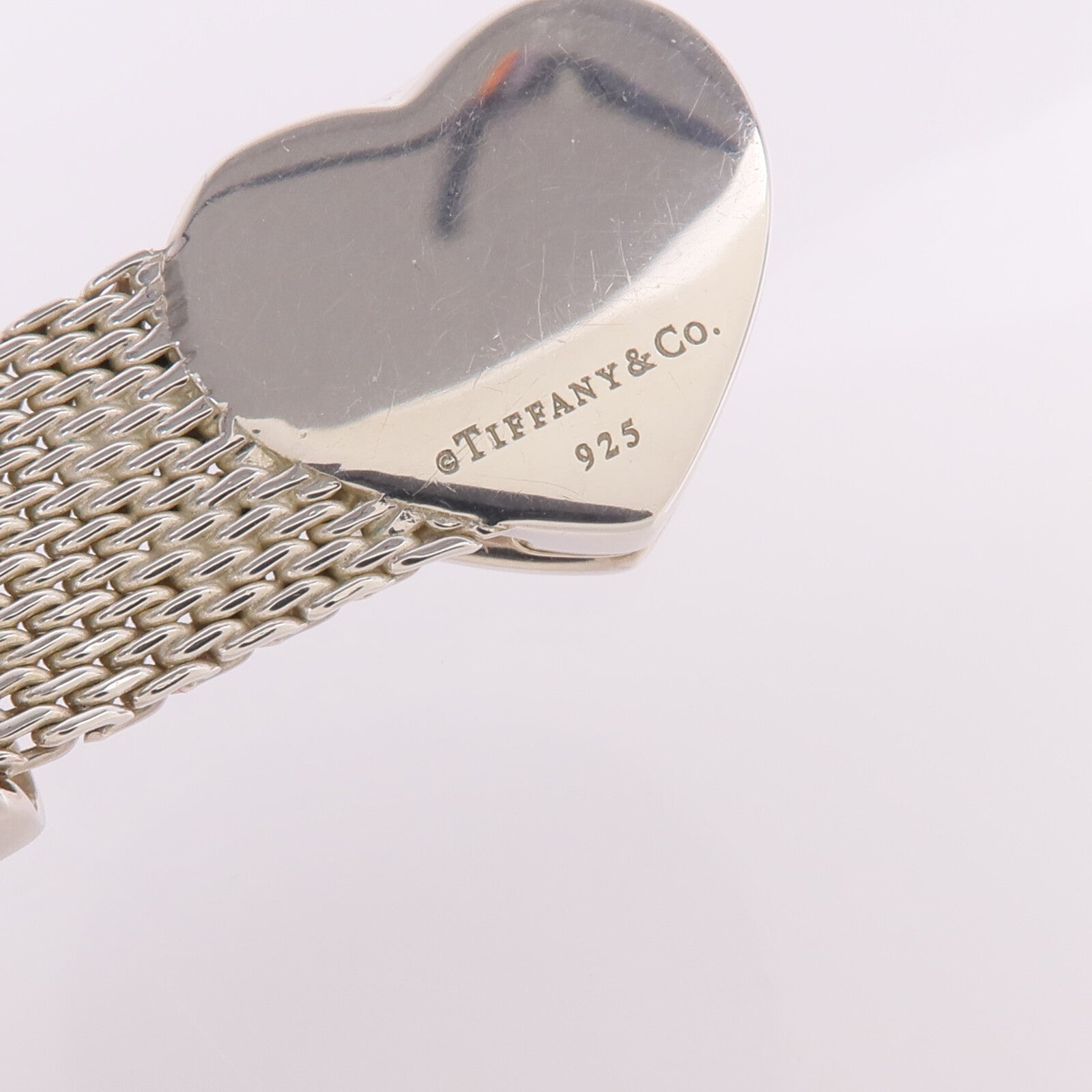 TIFFANY＆CO 925純銀Hearbuckle Mesh Bracelet手鐲