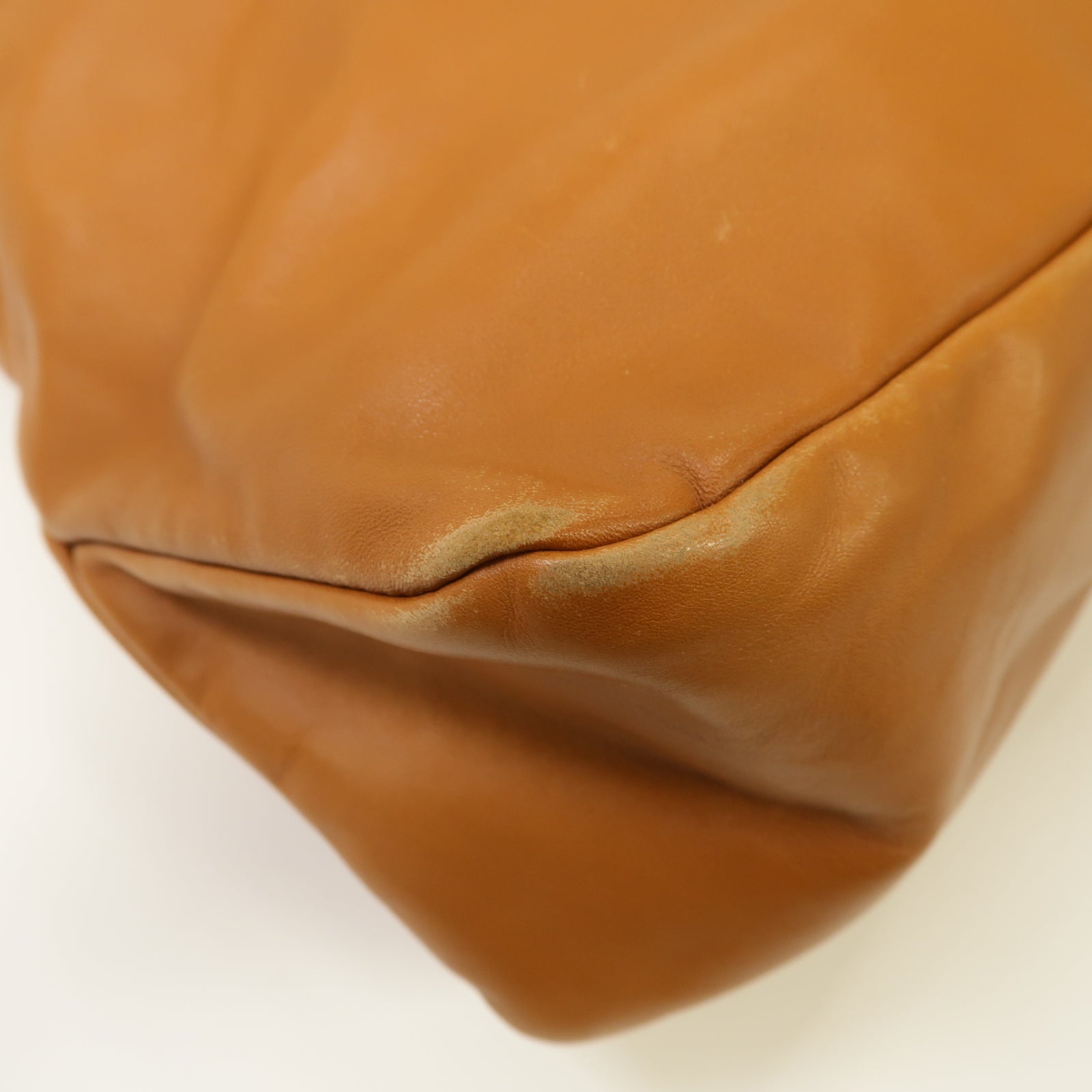 GUCCI 牛皮皮革Shoulder Bag銀扣肩背袋啡色