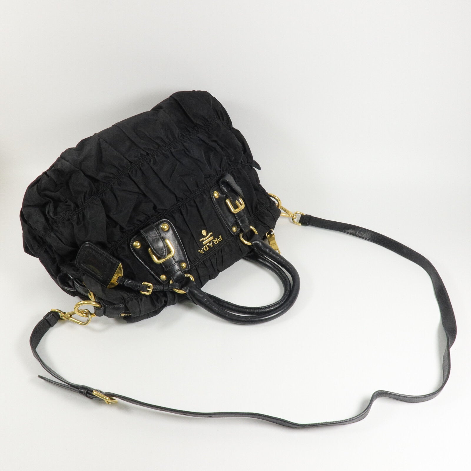 PRADA 尼龍Tessuto Gaufre 2 Way手挽肩背兩用袋