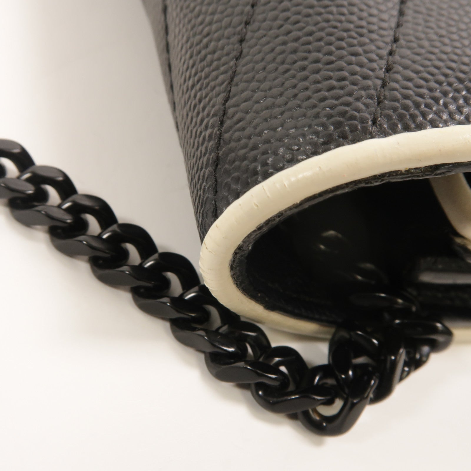 SAINT LAURENT 牛皮皮革Cassandre Chain Wallet肩背袋