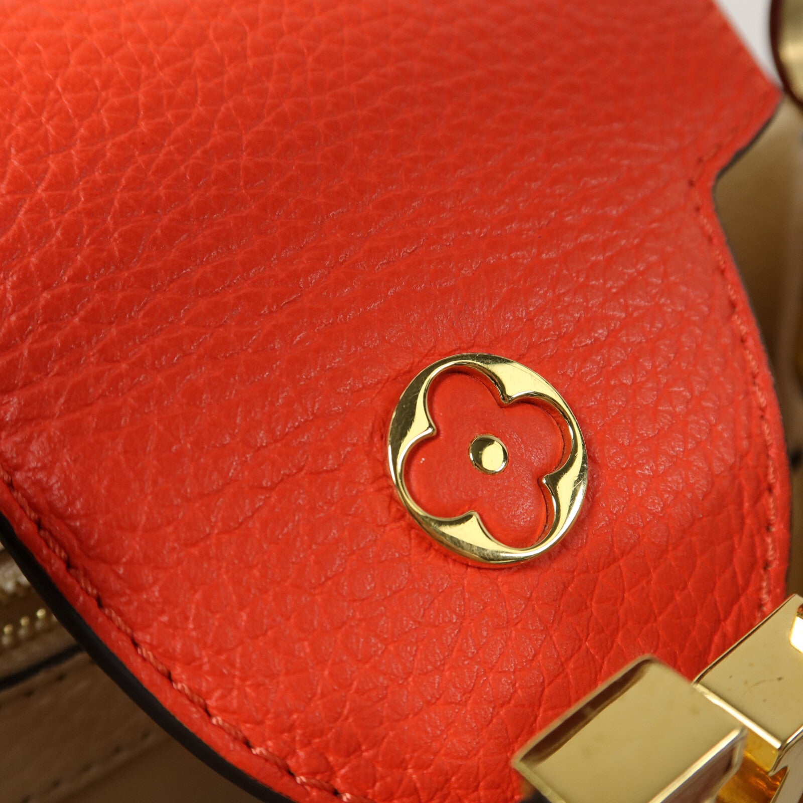 LOUIS VUITTON 牛皮皮革Capucines BB手挽肩背兩用袋