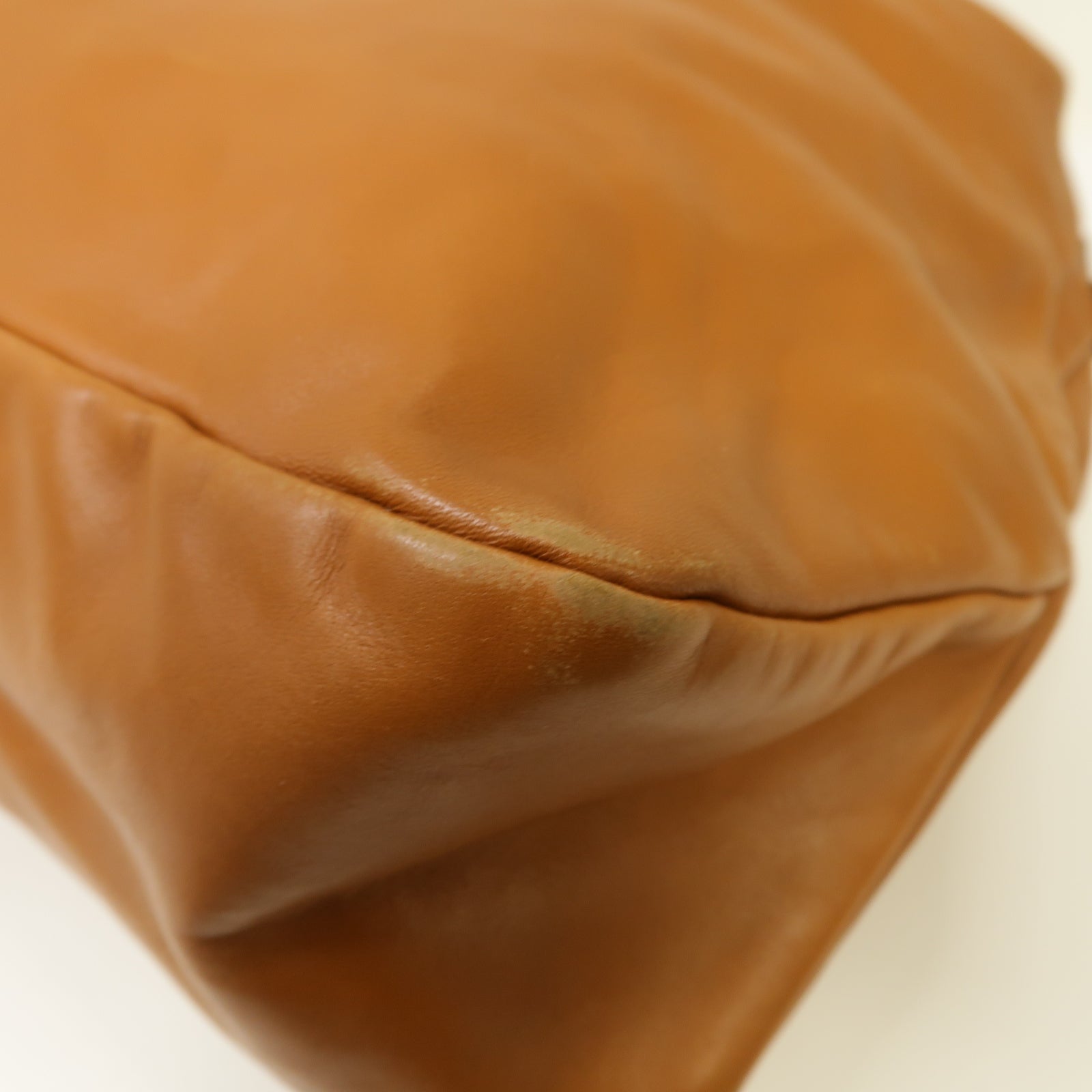 GUCCI 牛皮皮革Shoulder Bag銀扣肩背袋啡色