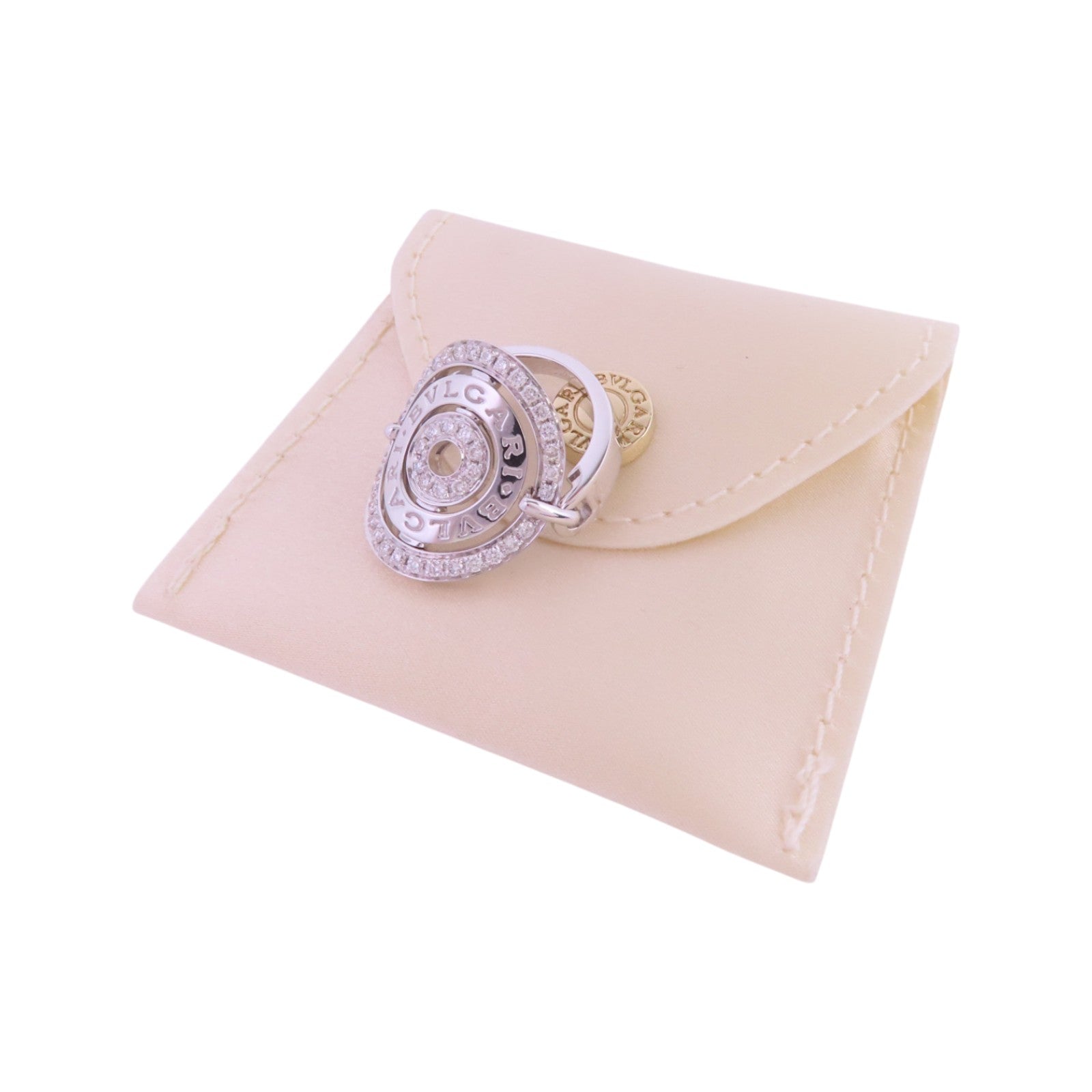 BVLGARI 18K白金Astrale Diamond Ring鑽石戒指US#5.75