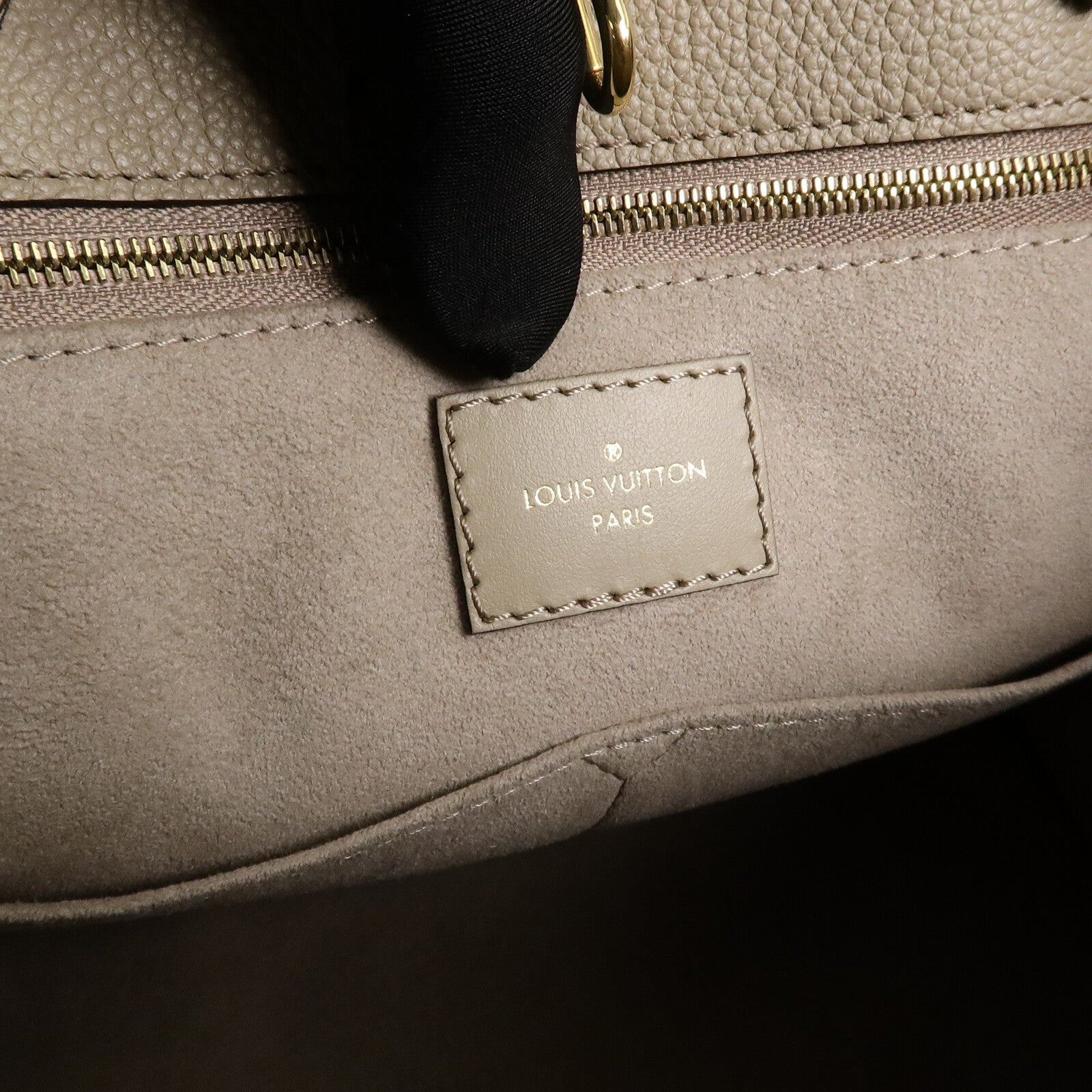 LOUIS VUITTON Monogram Empreinte On The Go MM金扣手挽肩背兩用袋