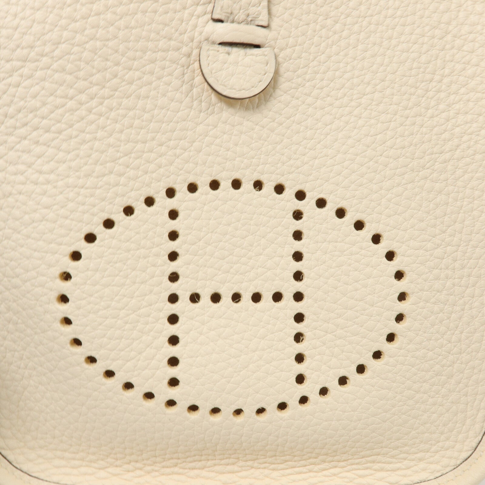 HERMES Clemence皮革Evelyne TPM肩背袋Craie