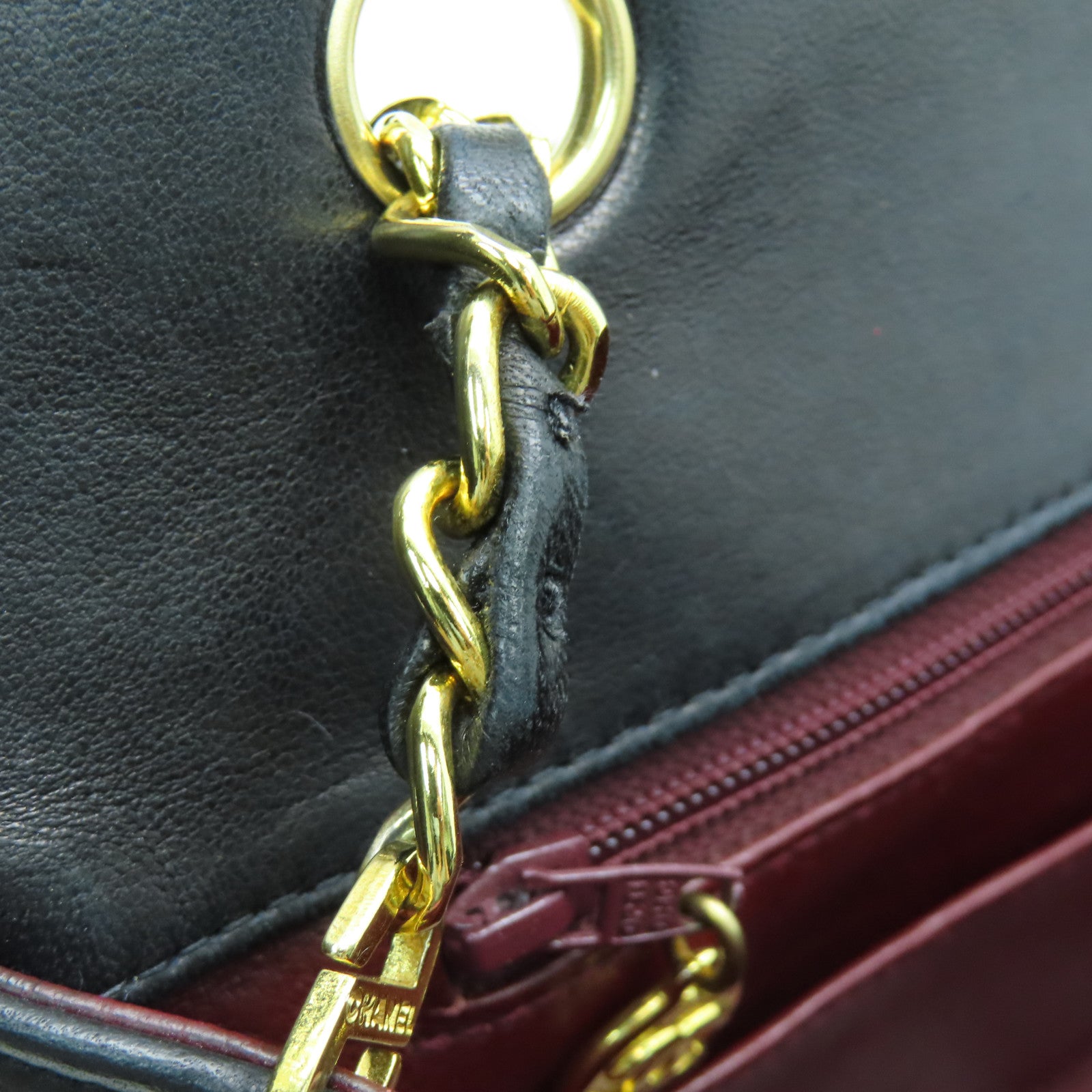 CHANEL 【激減優惠】菱格羊皮皮革Diana Chain Shoulder Bag鏈帶肩背袋黑色