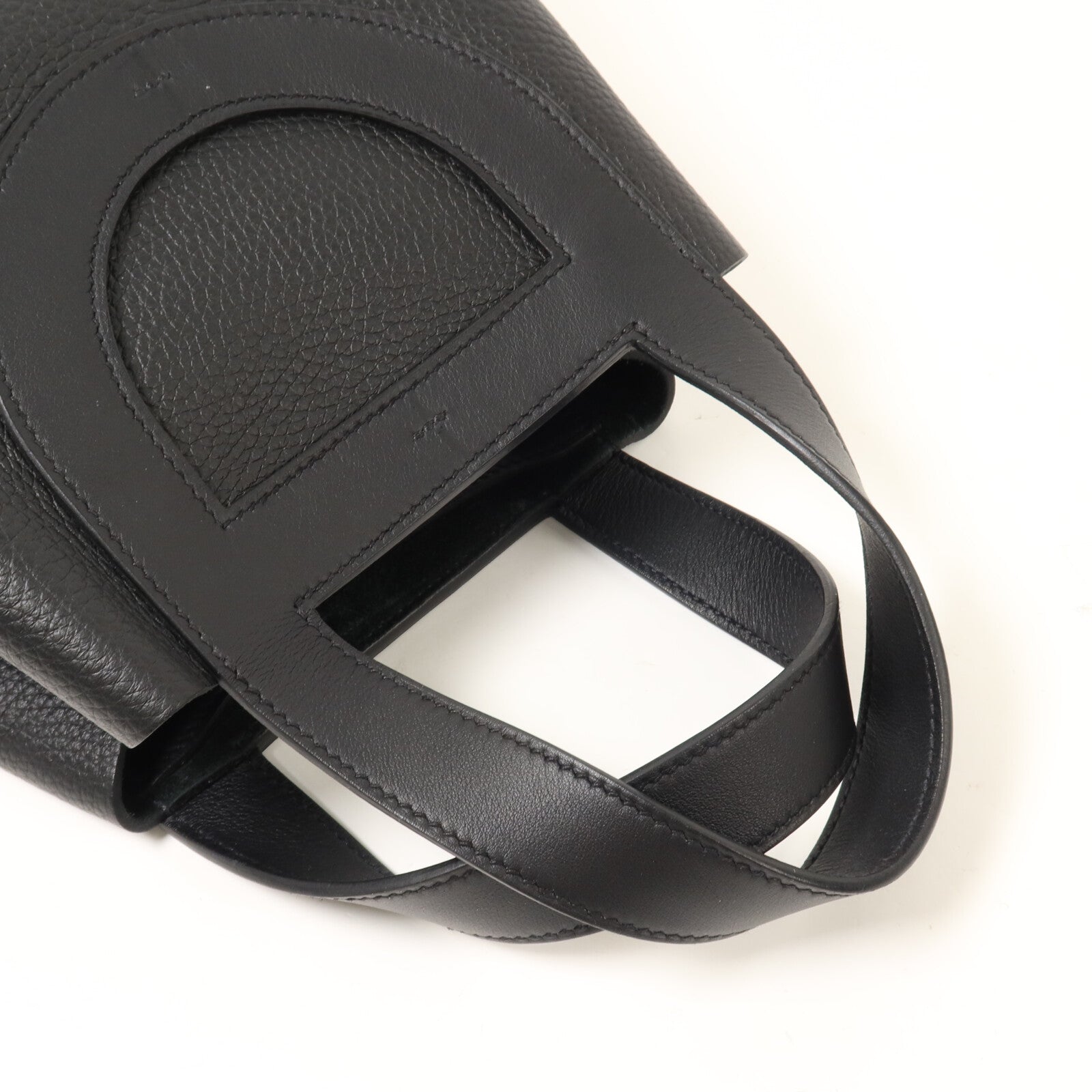 HERMES Clemence皮革In The Loop 23手挽袋Noir