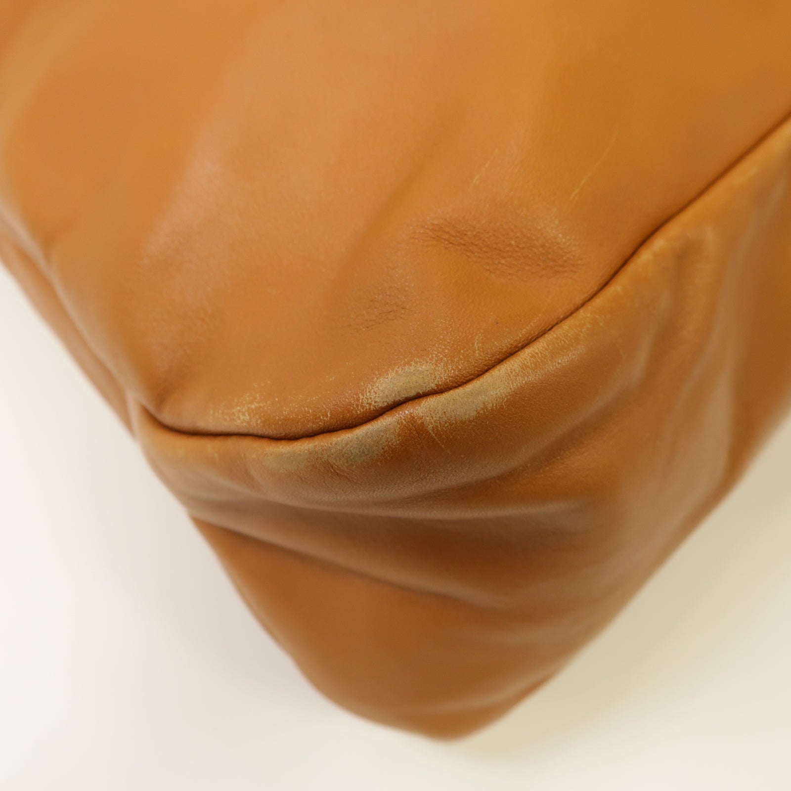 GUCCI 牛皮皮革Shoulder Bag銀扣肩背袋啡色