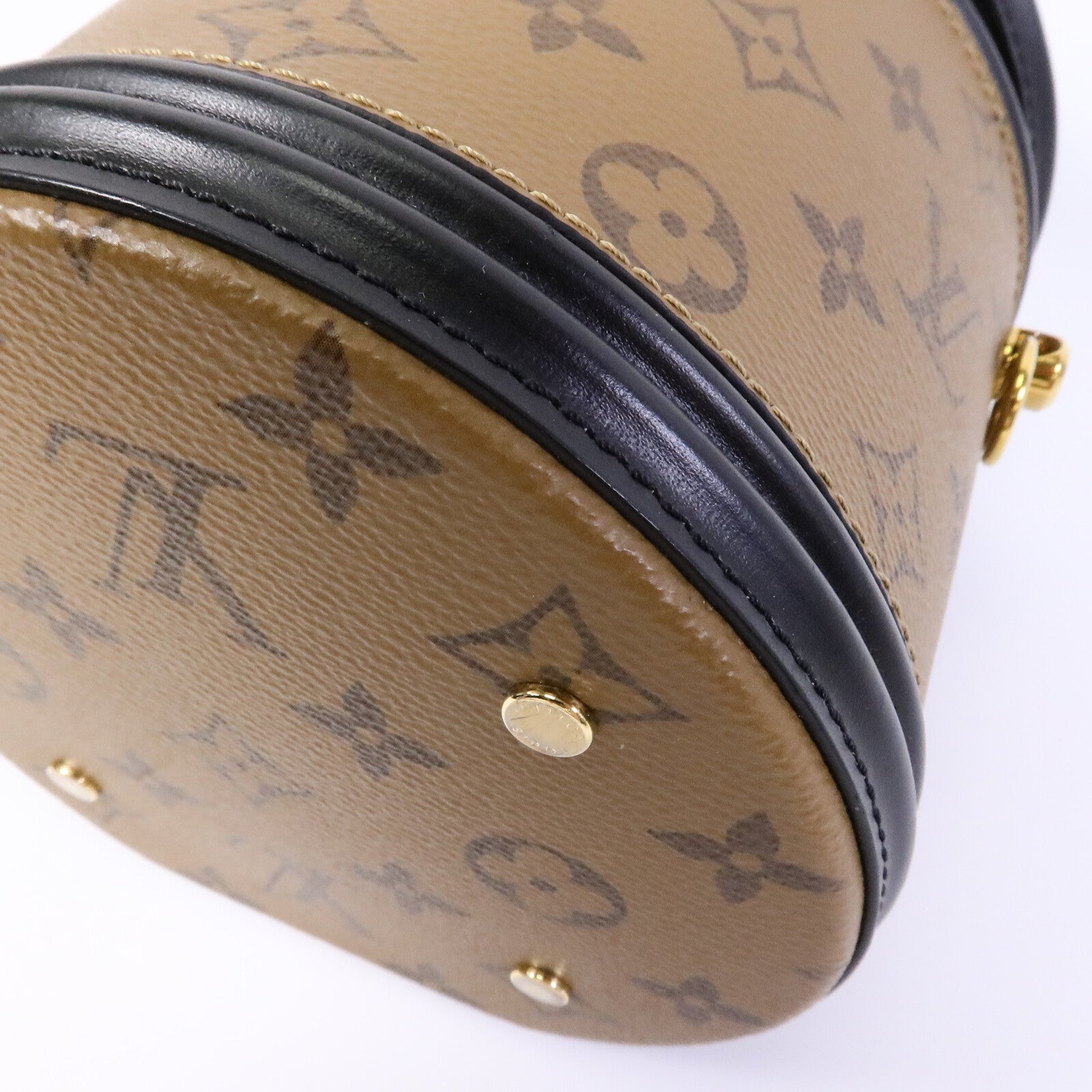 LOUIS VUITTON Monogram Reverse Cannes金扣手挽肩背兩用袋