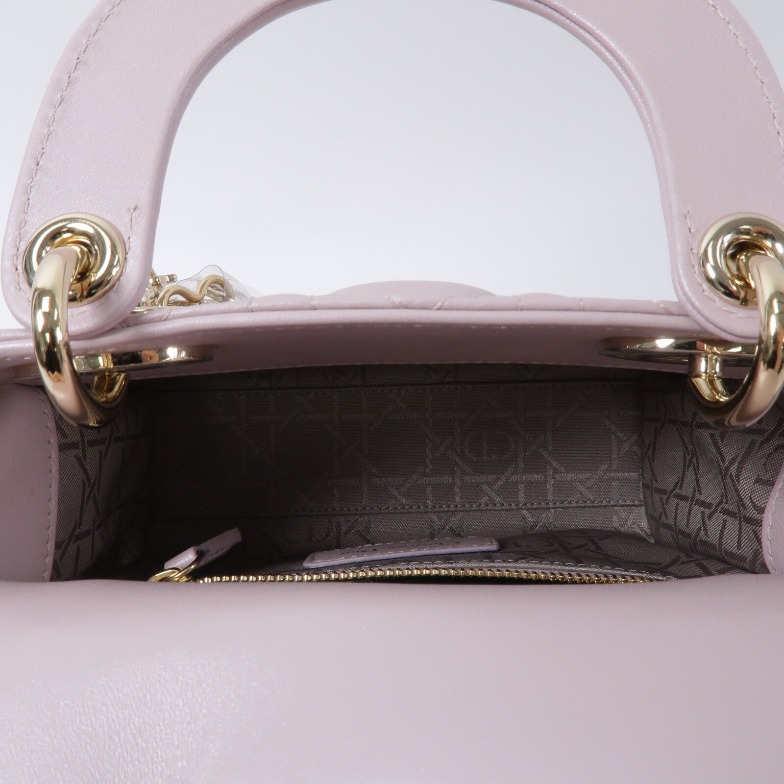 Dior 羊皮皮革Lady Dior Mini手挽肩背兩用袋