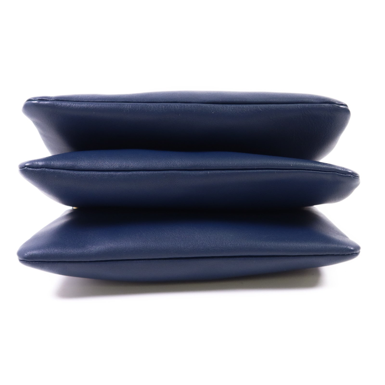 CELINE 羊皮皮革Trio Bag金扣肩背袋