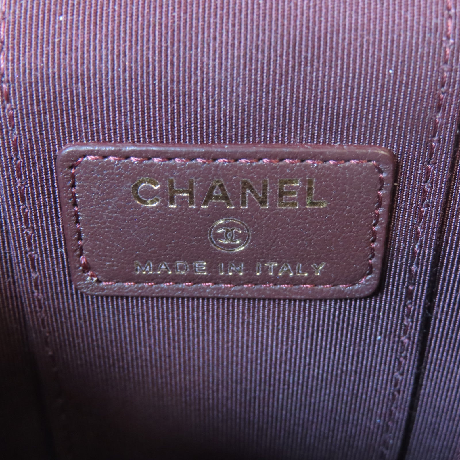 CHANEL 【激減優惠】菱格羊皮皮革Vanity Case金扣鏈帶肩背袋黑色