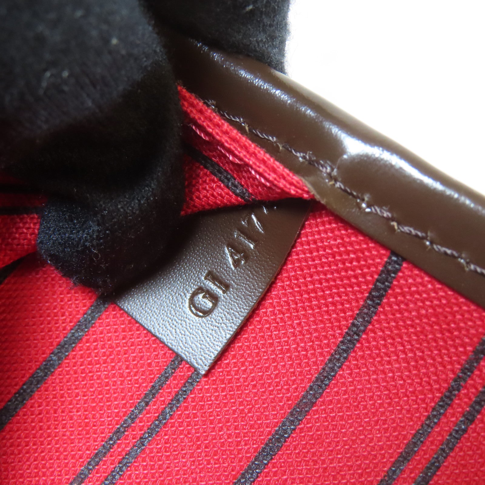 LOUIS VUITTON Damier Neverfull MM金扣肩背袋啡色