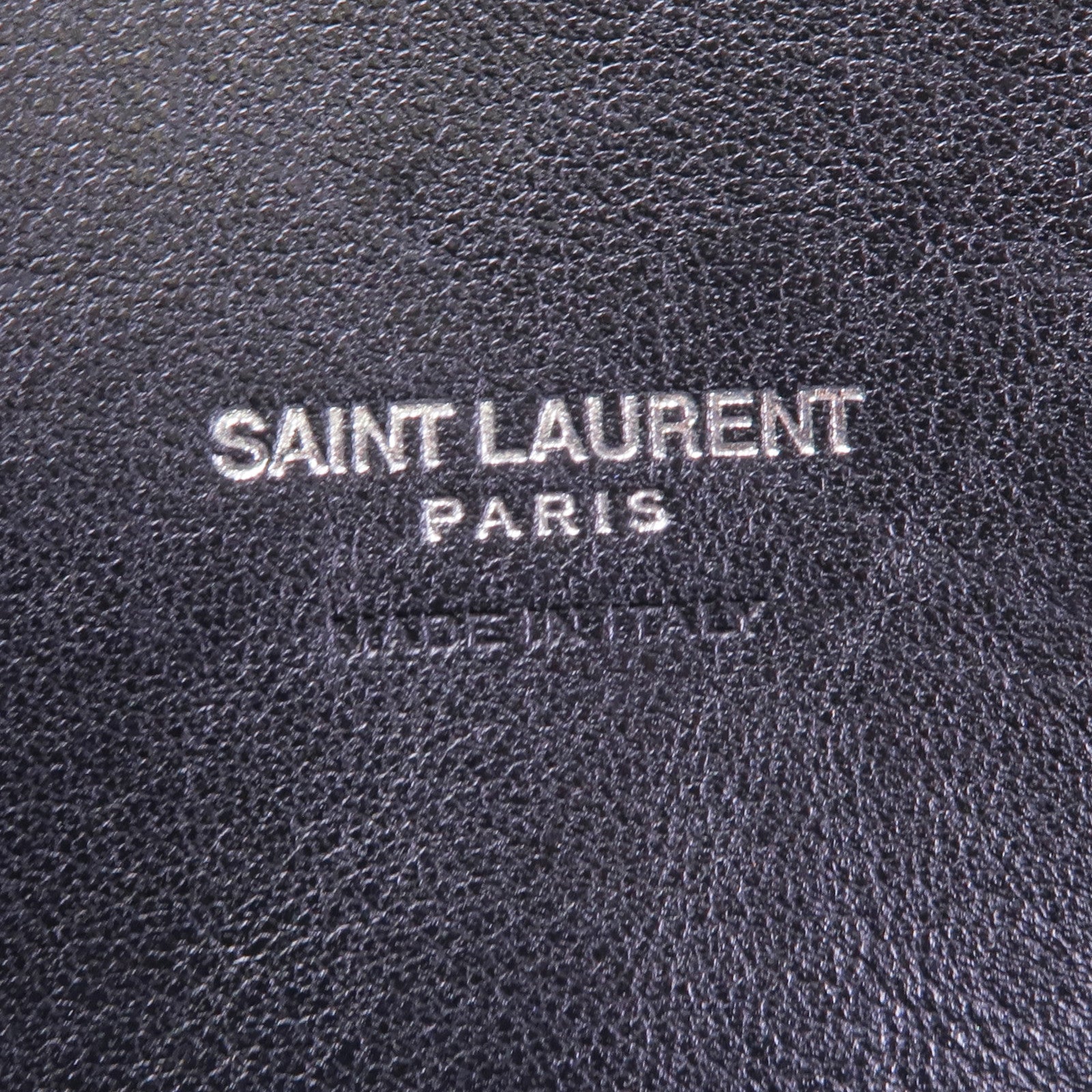 YVES SAINT LAURENT 牛皮皮革Sac De Jour銀扣手挽肩背兩用袋