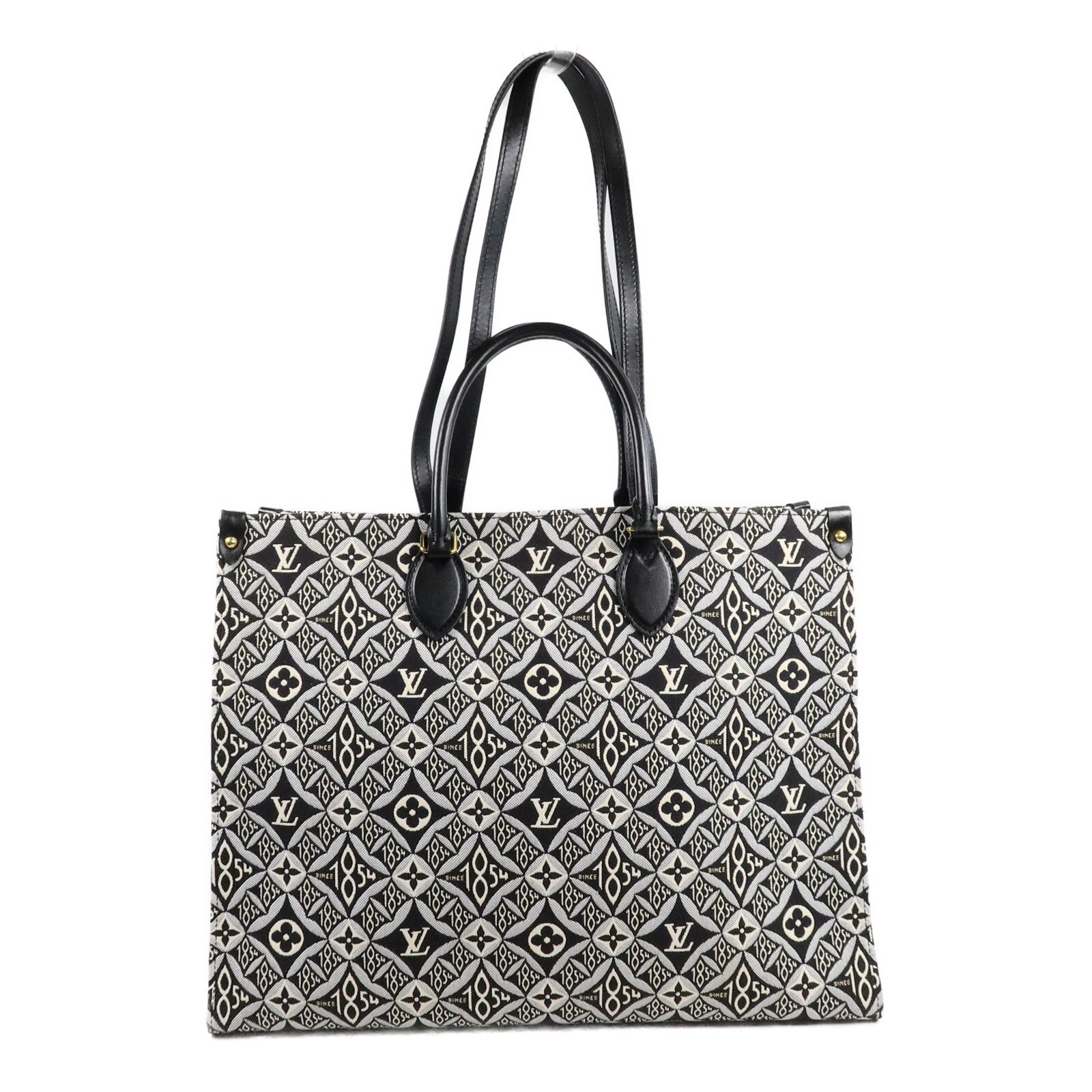 LOUIS VUITTON Monogram Jacquard Since 1854 OnTheGo GMLOUIS VUITTON LV 2 Way Bag Monogram Jacquard Since 1854 OnTheGo GM M57207 Canvas金扣手挽肩背兩用袋