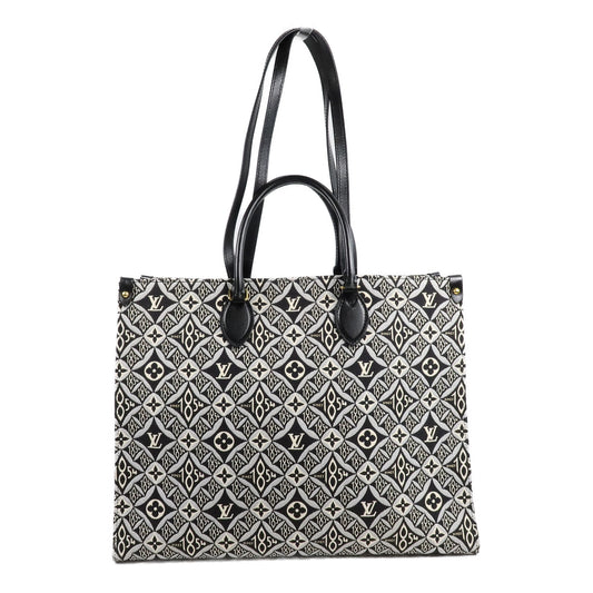 LOUIS VUITTON Monogram Jacquard Since 1854 OnTheGo GMLOUIS VUITTON LV 2 Way Bag Monogram Jacquard Since 1854 OnTheGo GM M57207 Canvas金扣手挽肩背兩用袋