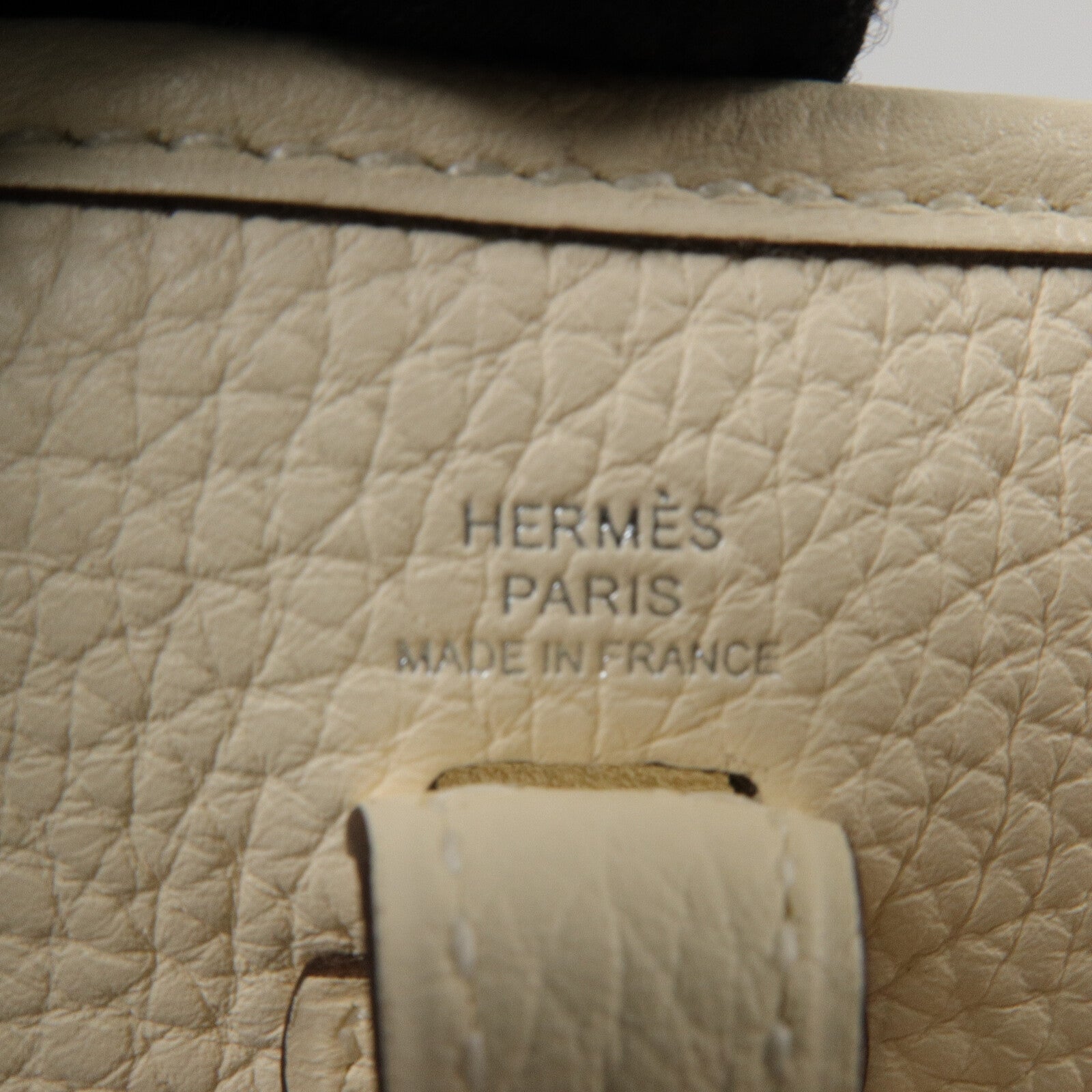 HERMES Clemence皮革Evelyne TPM肩背袋Craie