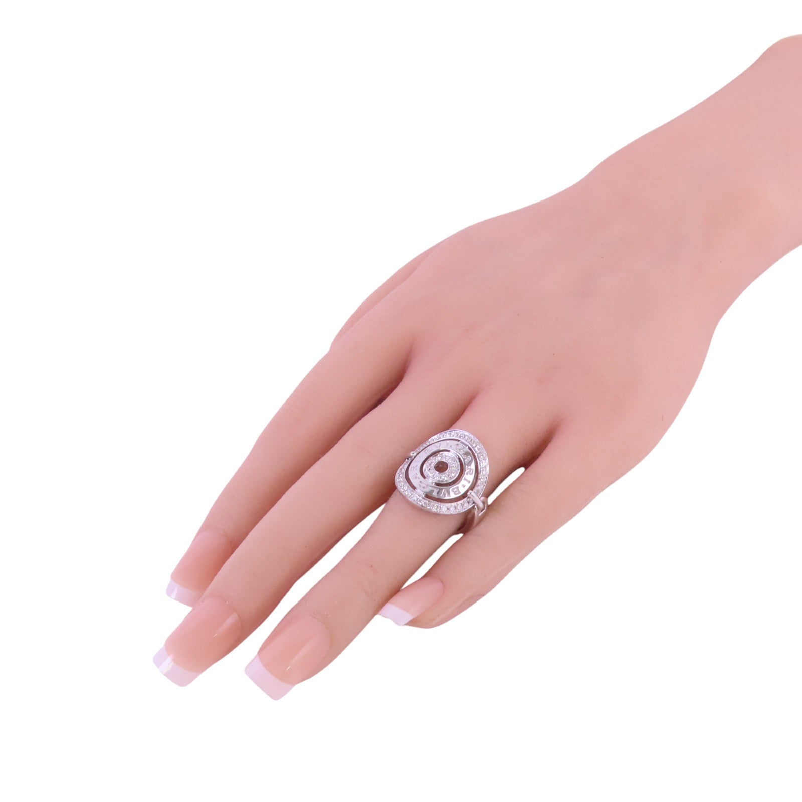 BVLGARI 18K白金Astrale Diamond Ring鑽石戒指US#5.75