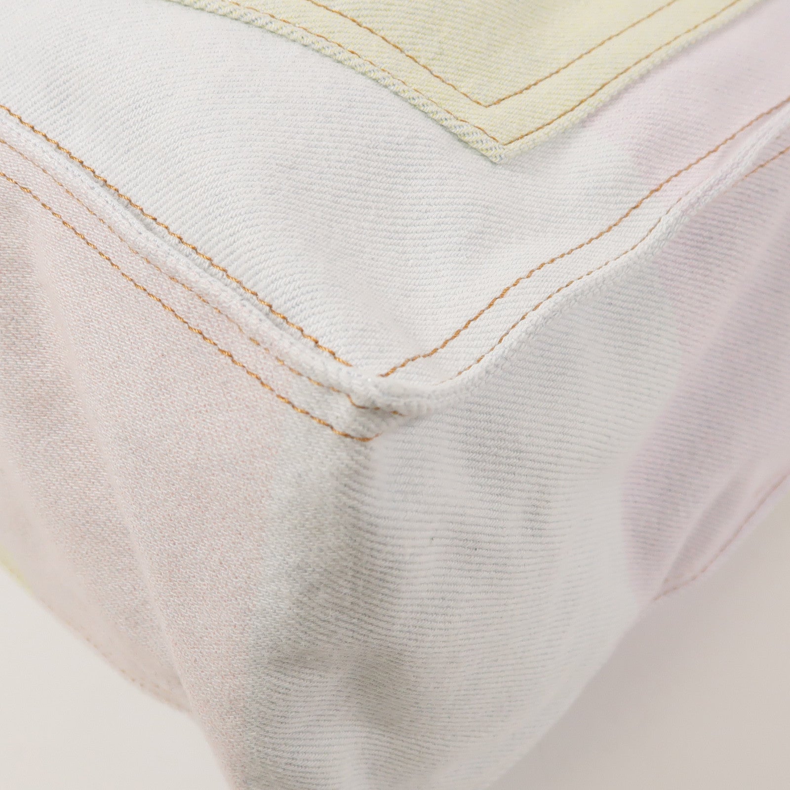 CHANEL CC GHW Tote Bag Canvas Pink / Yellow