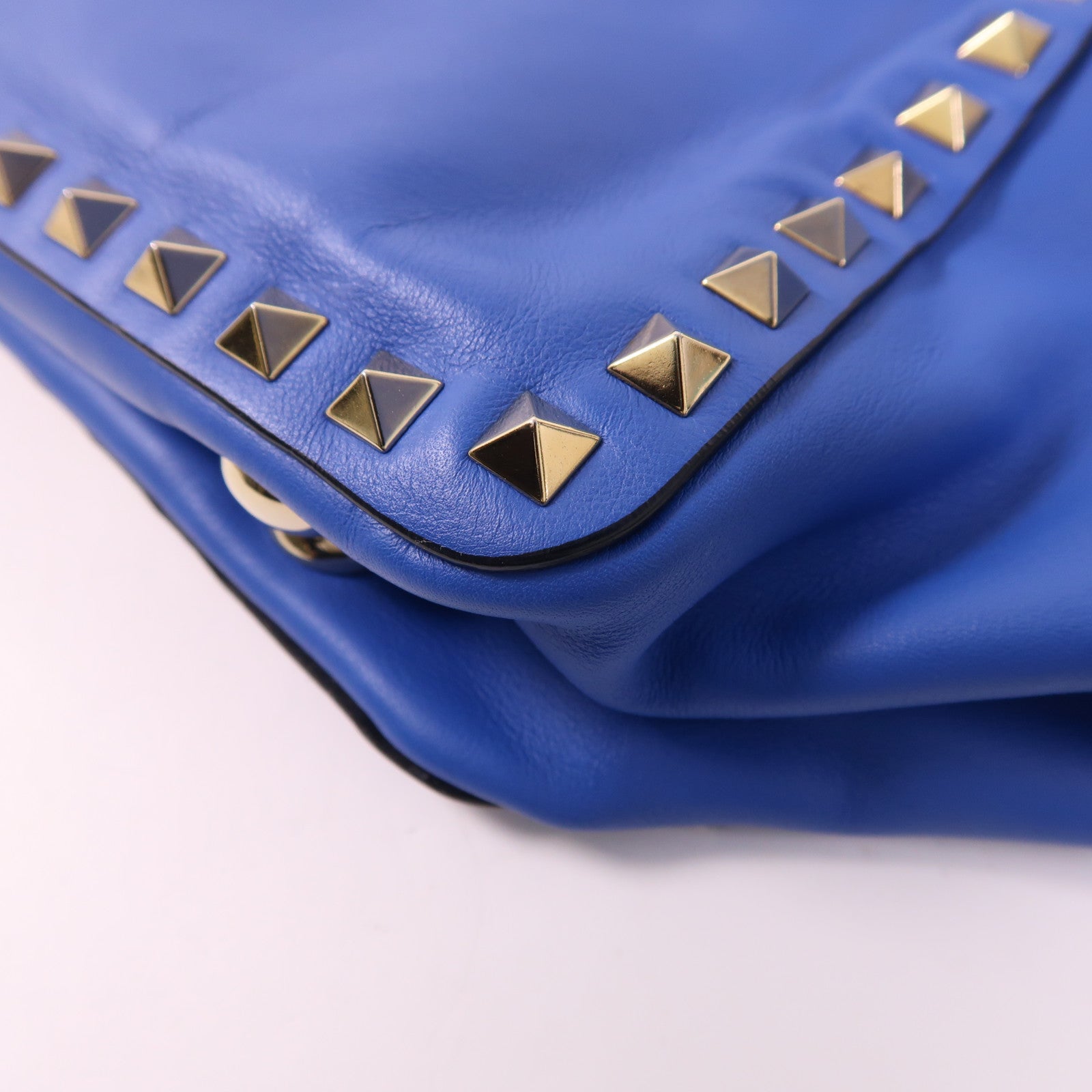Valentino 【激減優惠】牛皮皮革2 Way Shoulder Bag金扣手挽肩背兩用袋