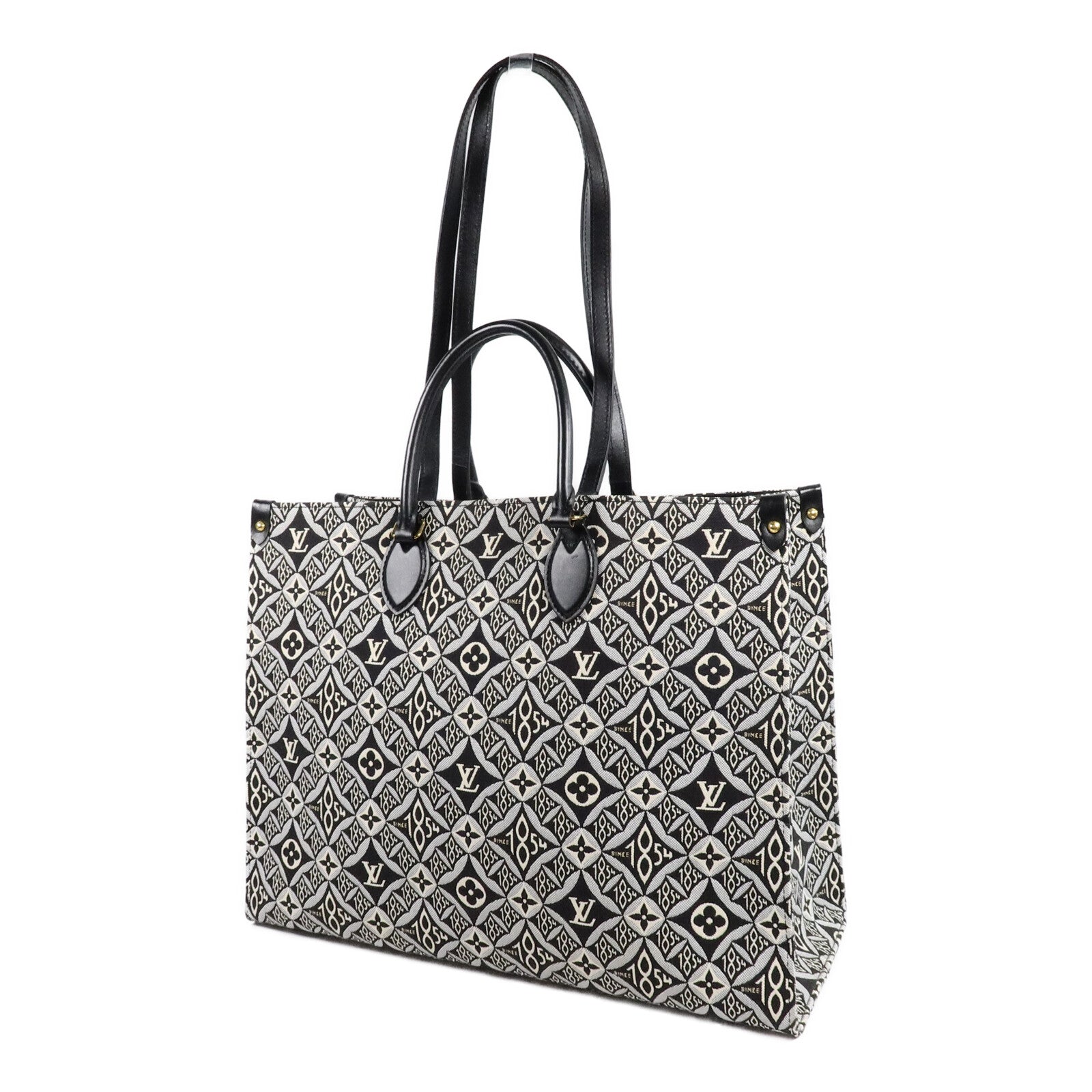 LOUIS VUITTON Monogram Jacquard Since 1854 OnTheGo GMLOUIS VUITTON LV 2 Way Bag Monogram Jacquard Since 1854 OnTheGo GM M57207 Canvas金扣手挽肩背兩用袋