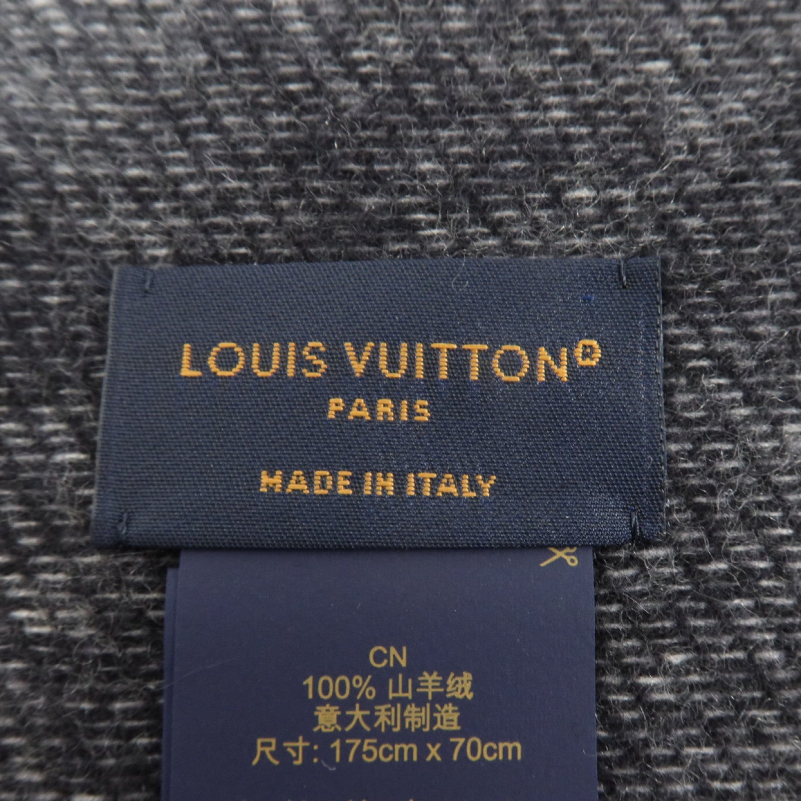 LOUIS VUITTON 羊絨Monogram Giant Scarf圍巾