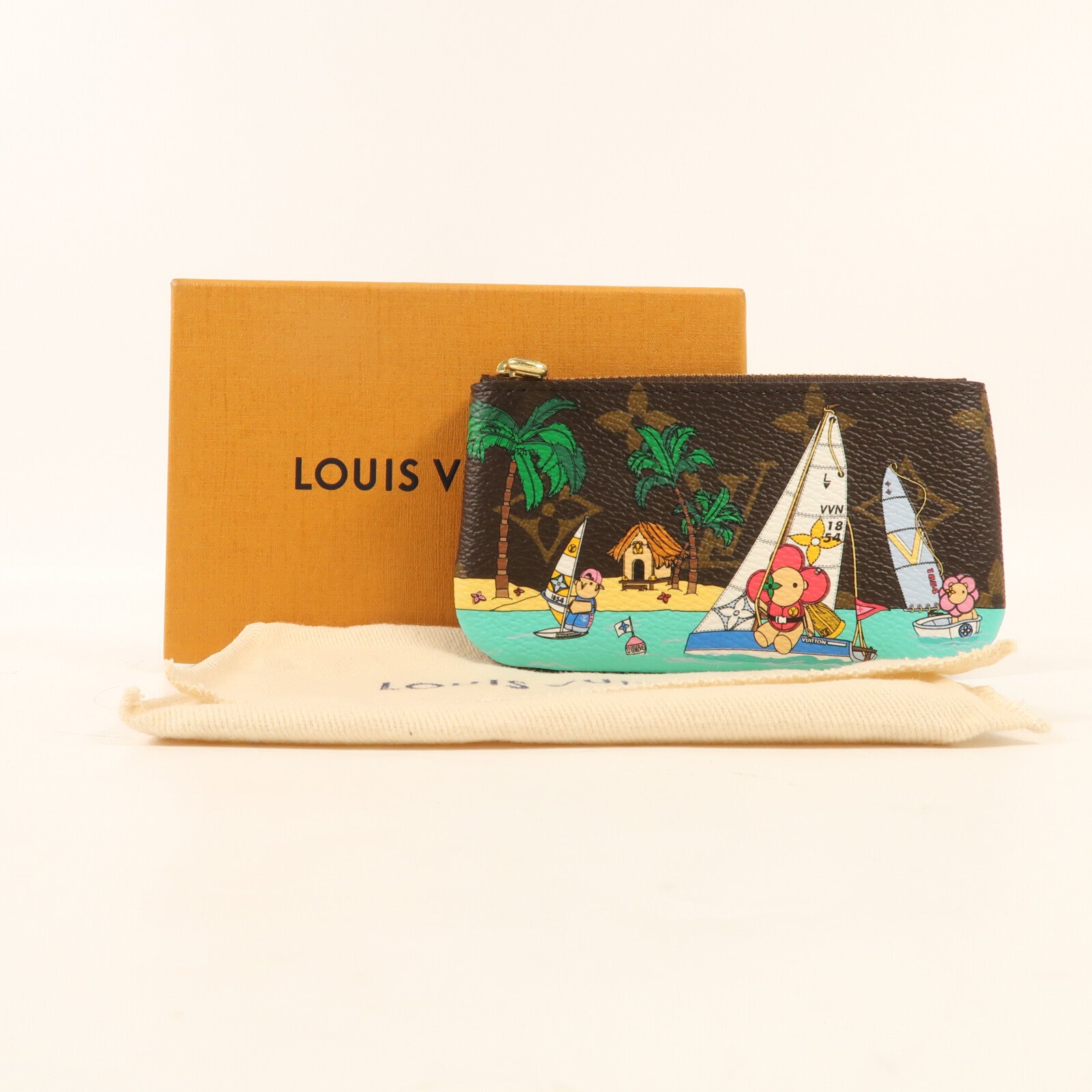 LOUIS VUITTON Monogram Key Pouch金扣零錢包