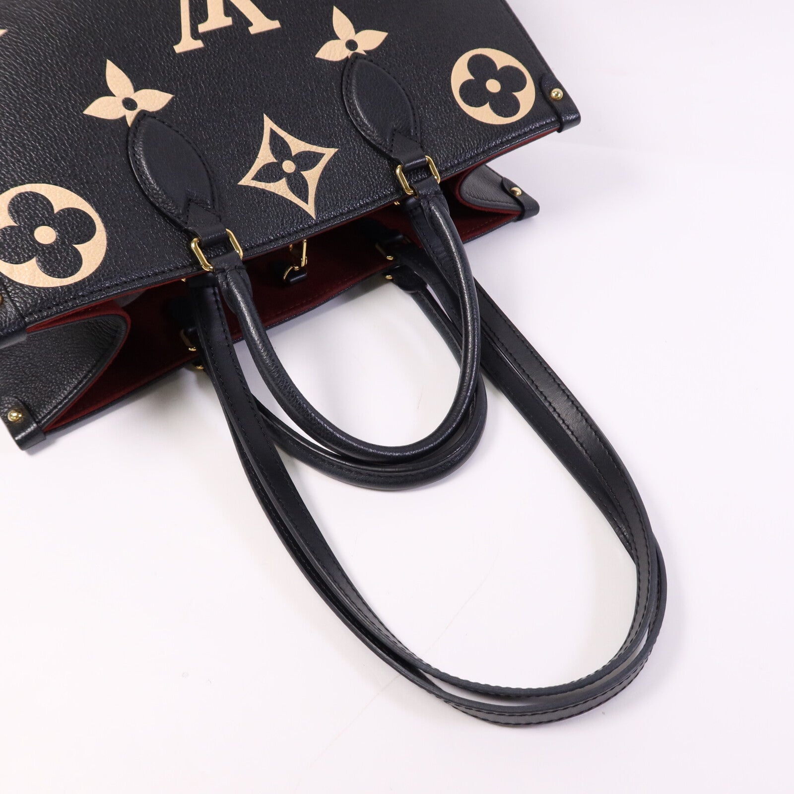 LOUIS VUITTON Monogram Empreinte On The GO金扣手挽肩背兩用袋
