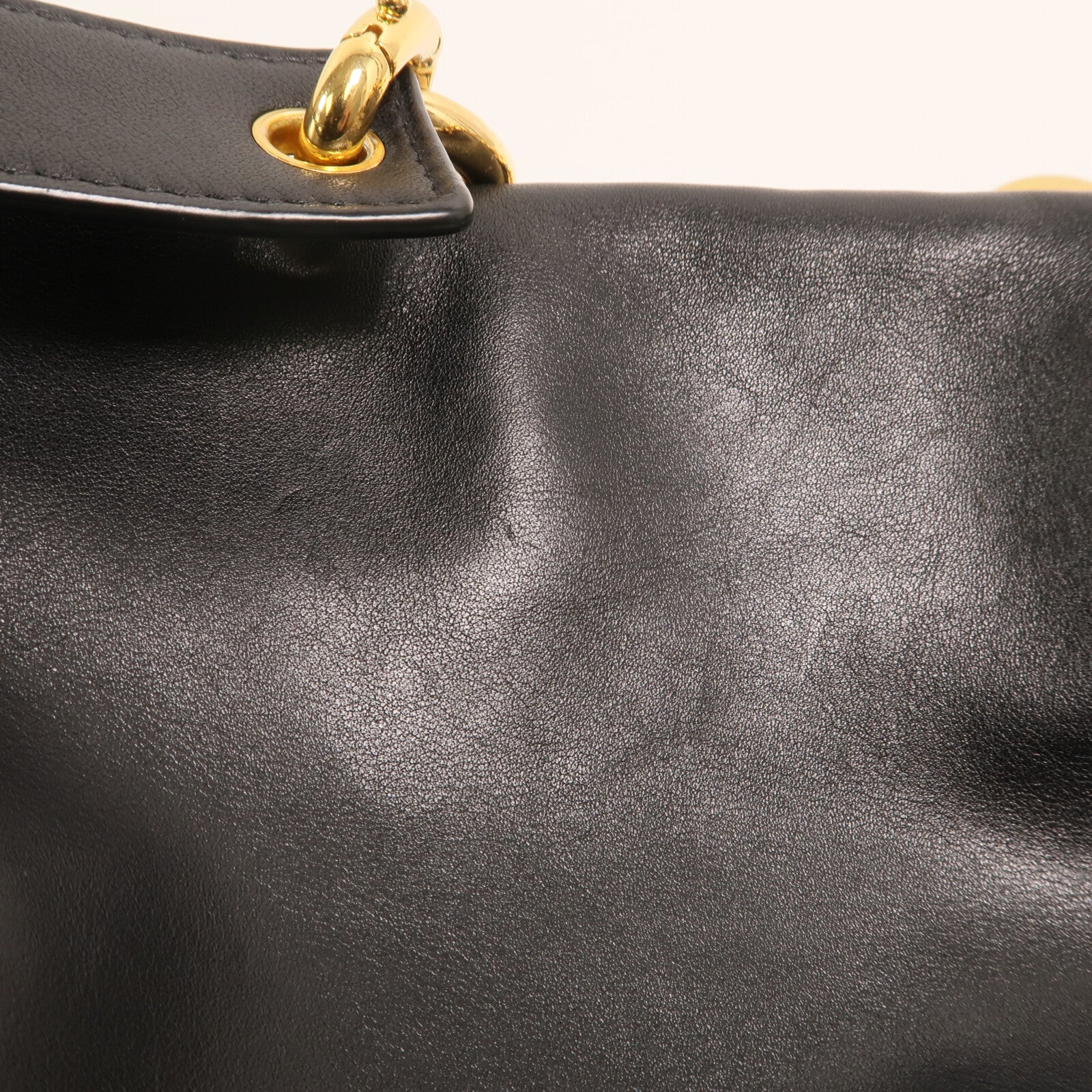 BOTTEGA VENETA 羊皮皮革Belt Chain Shoulder金扣鏈帶肩背袋