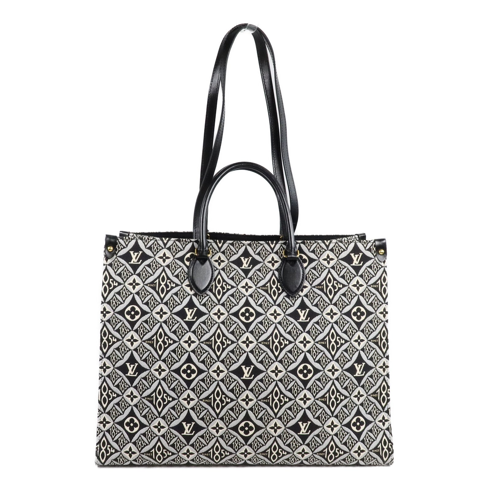 LOUIS VUITTON Monogram Jacquard Since 1854 OnTheGo GM M57207 Canvas金扣手挽肩背兩用袋